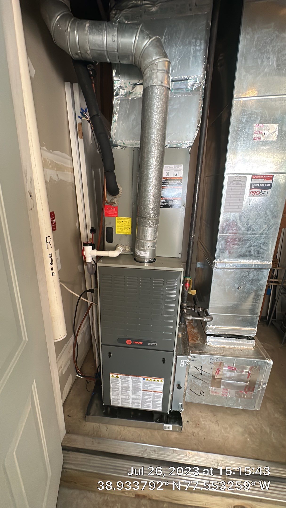 Central Air Conditioning Installation using Trane by Pro Sky Services