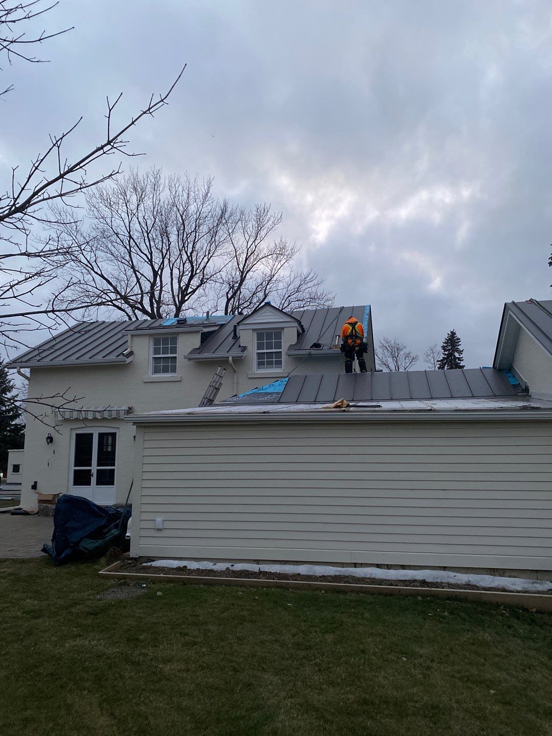 Residential Roofing Installation using 24 Ga Standing Seam Metal  by Jay Carter Roofing & Sheet Metal