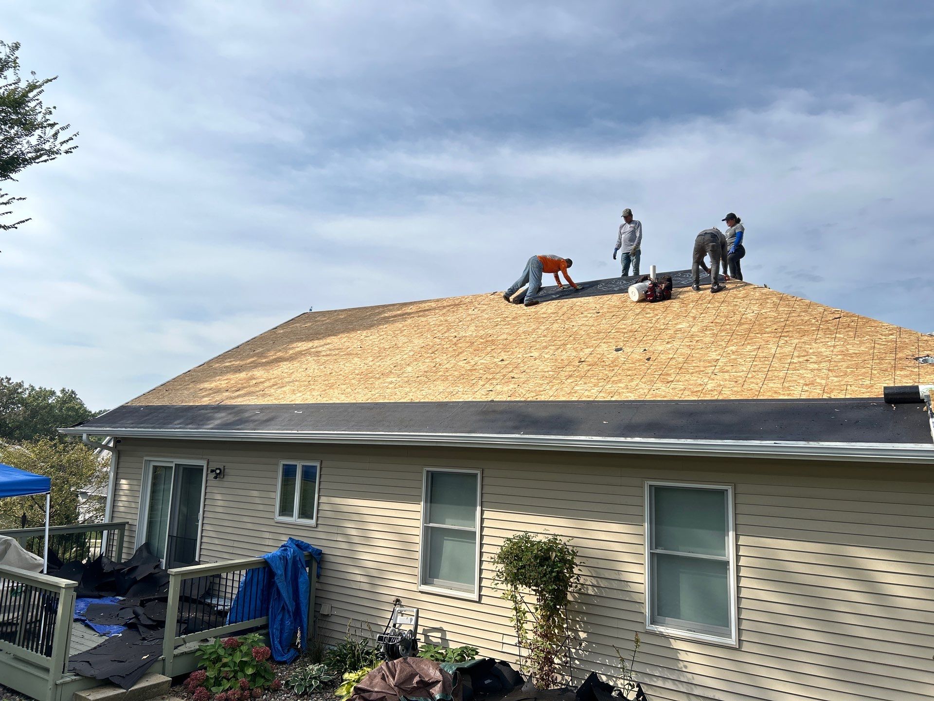 Residential Roofing Installation using CertainTeed Landmark Shingles by KRC Roofing And Siding