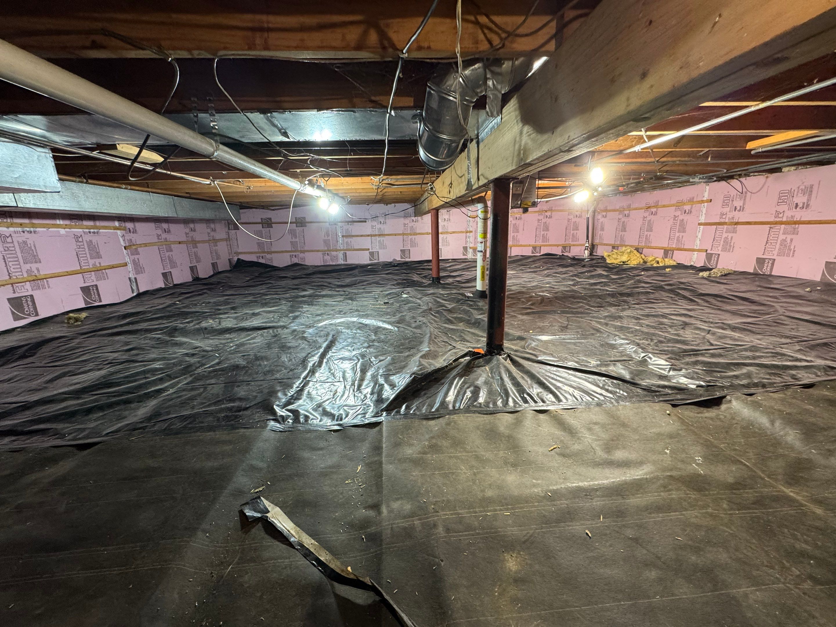 Jump Up Crawlspace Encapsulation by Area Wide Waterproofing
