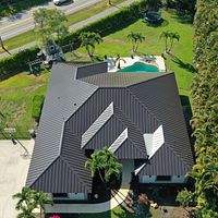 24ga 1.5" Mechanical Seam Dark Bronze  by Total Roofing System The Metal Roof Experts