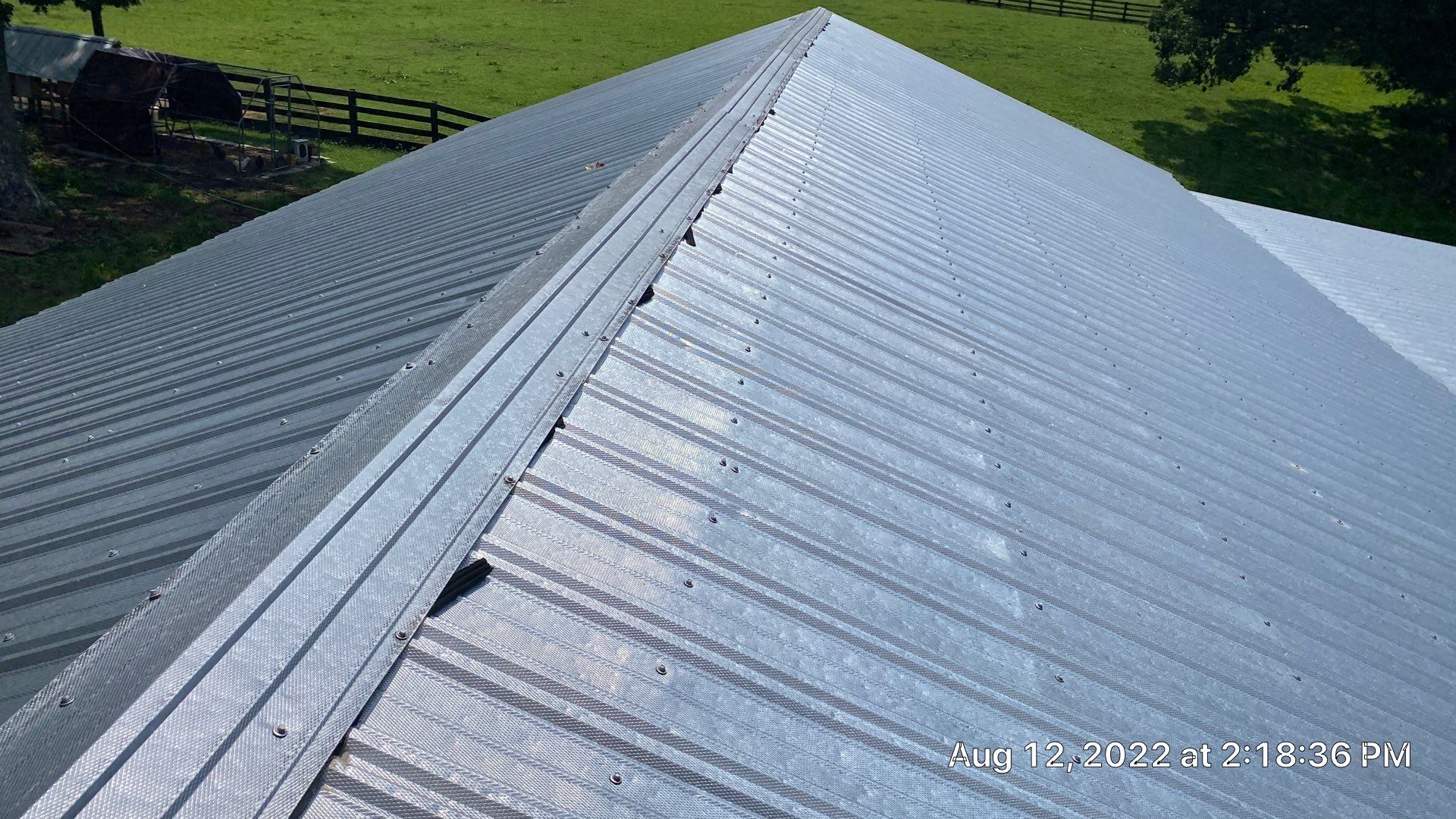 Beautiful Standing Seam Metal Roof by Just In Time Roofing and Restoration