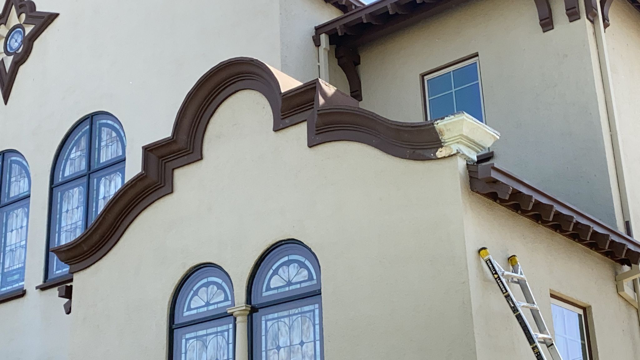  Presbyterian Church repairs to entrance architecture by Straight Edge Roofing Inc