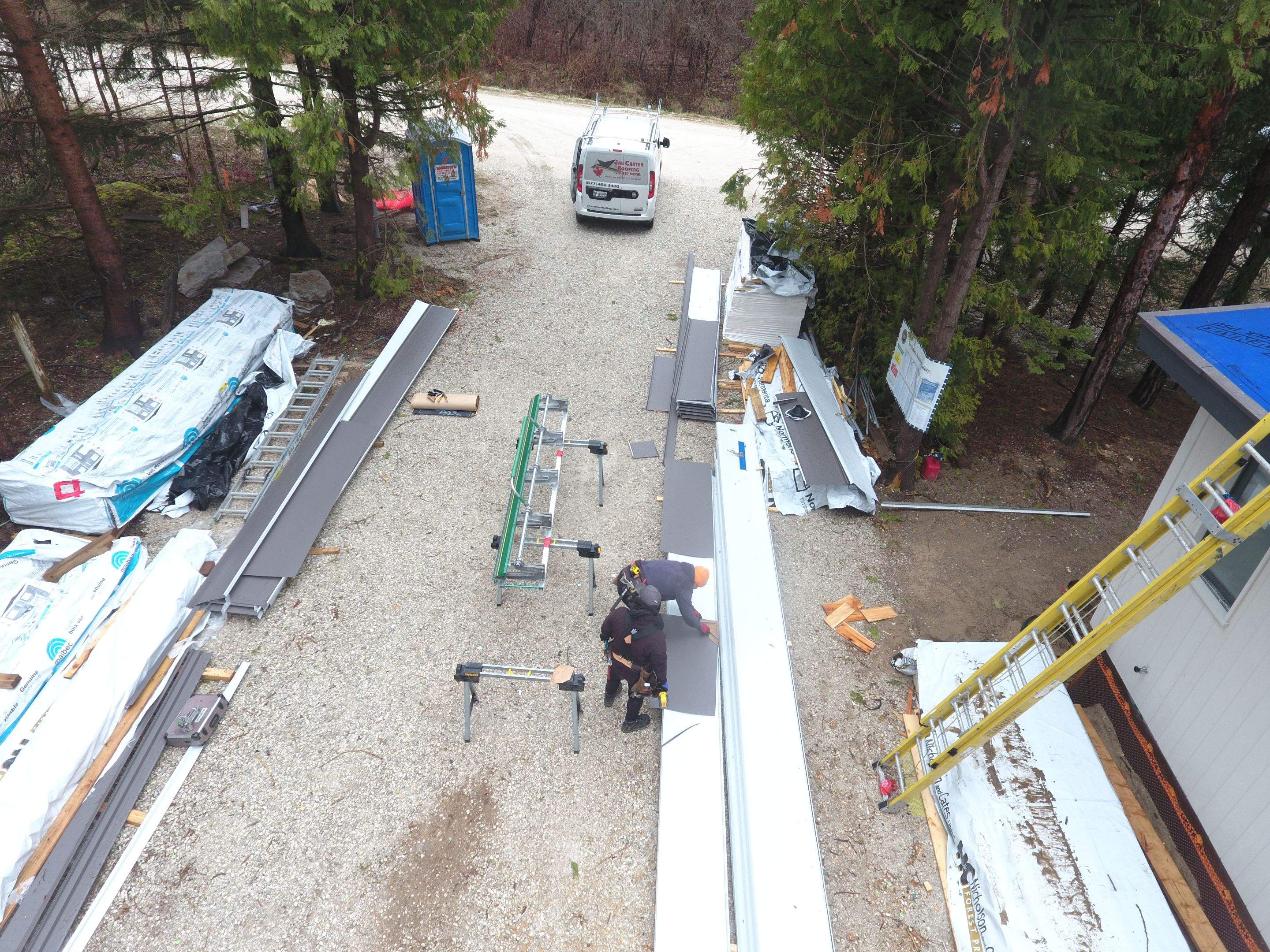 Residential Roofing Installation using 24 Ga Standing Seam Metal by Jay Carter Roofing & Sheet Metal