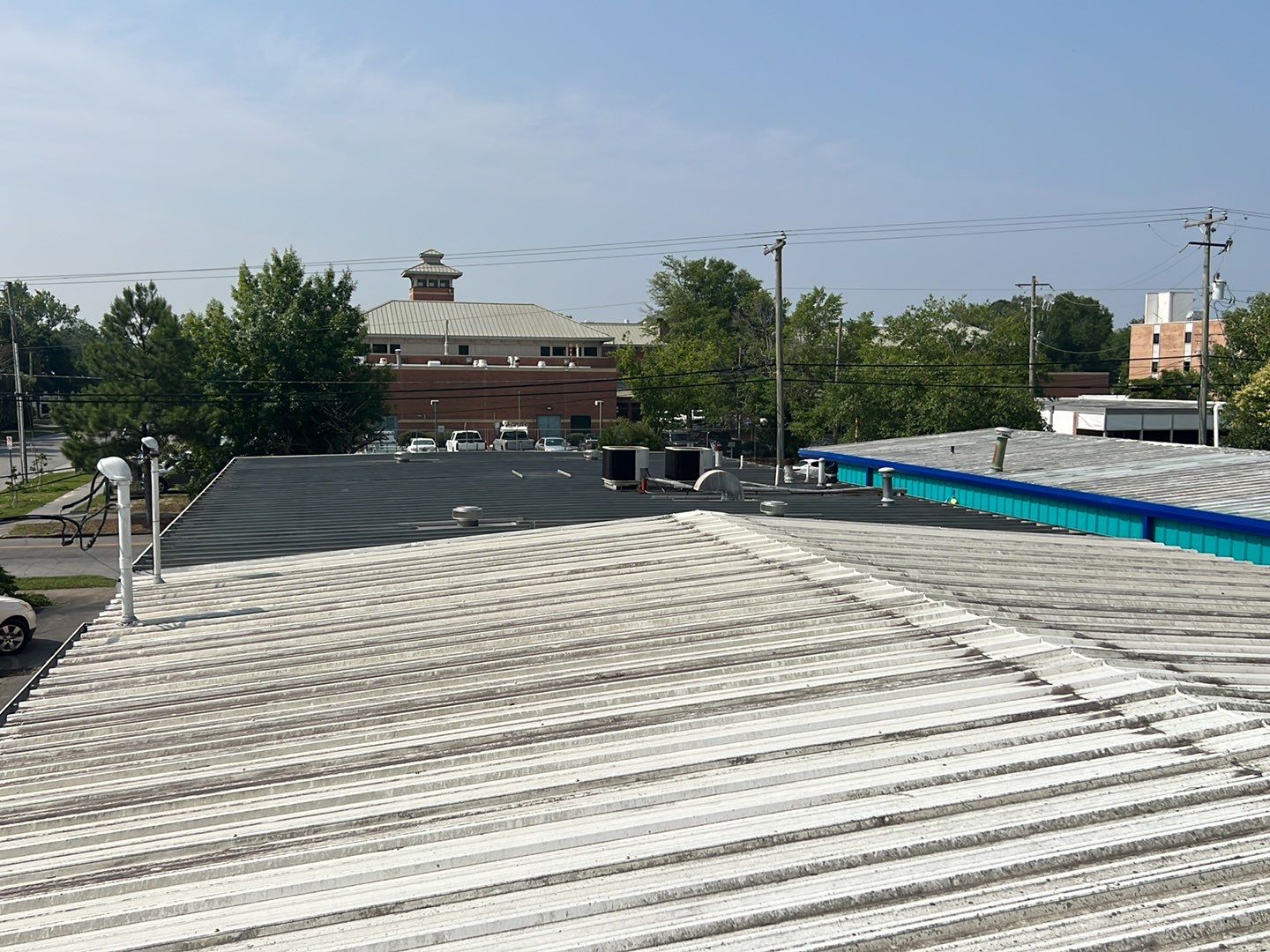 Silicone Commercial Roof Installation- Wilmington, NC by Summit Roofing 