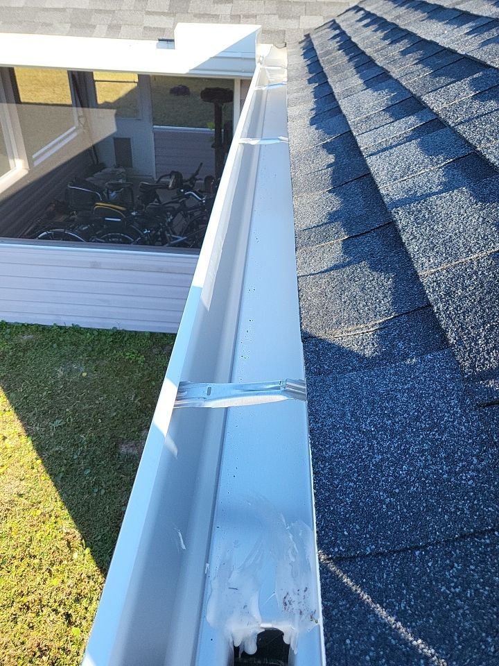 Gutter Installation using K-Style Seamless Gutters by Gutter Professors
