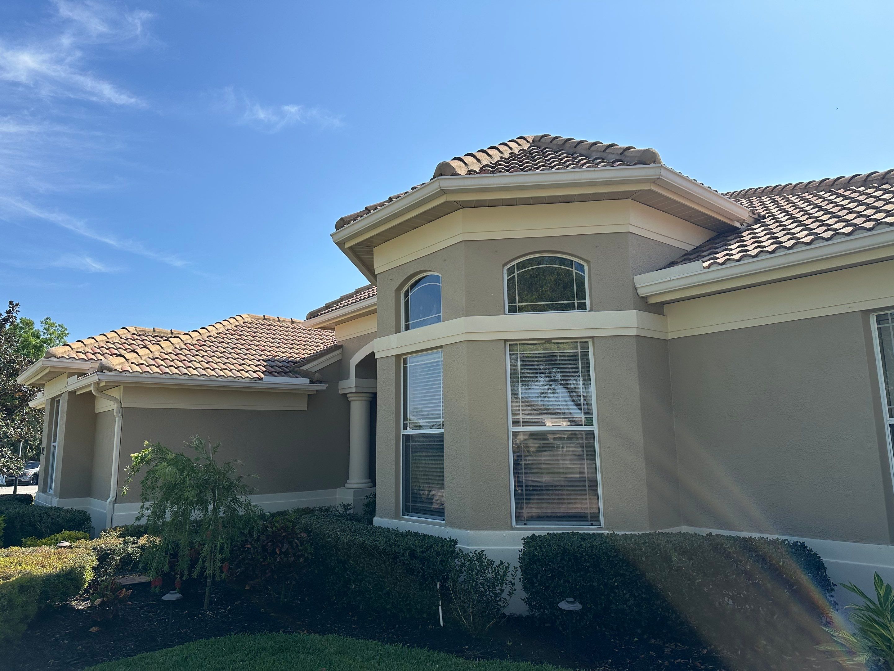 Concrete Tile Roof Cleaning in Winding River Community, Bradenton, FL | Sunshine AquaWash by Sunshine AquaWash