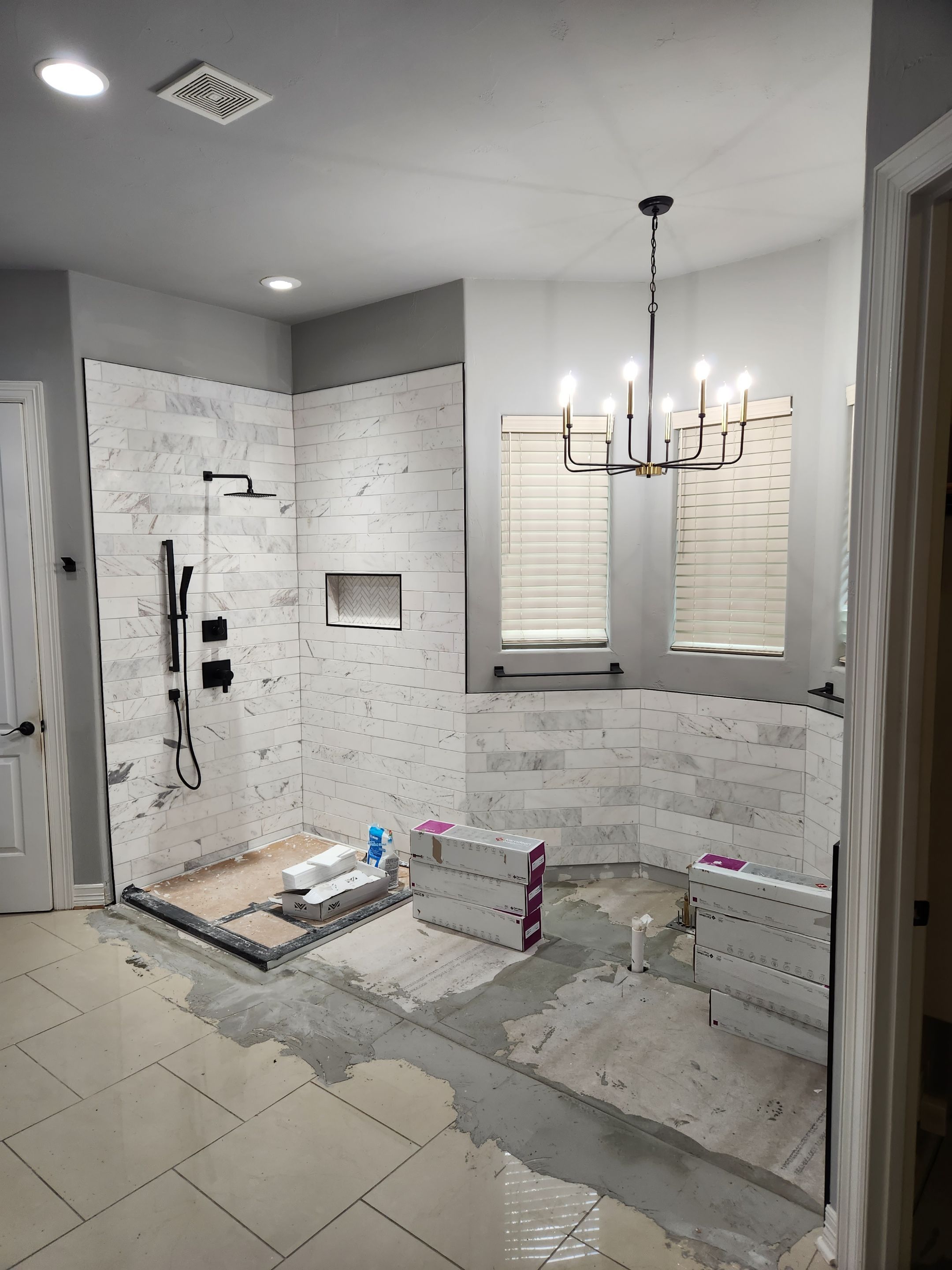 San Antonio Bathroom Remodel with Black Free-Standing Tub by Legacy Bath and Kitchen 