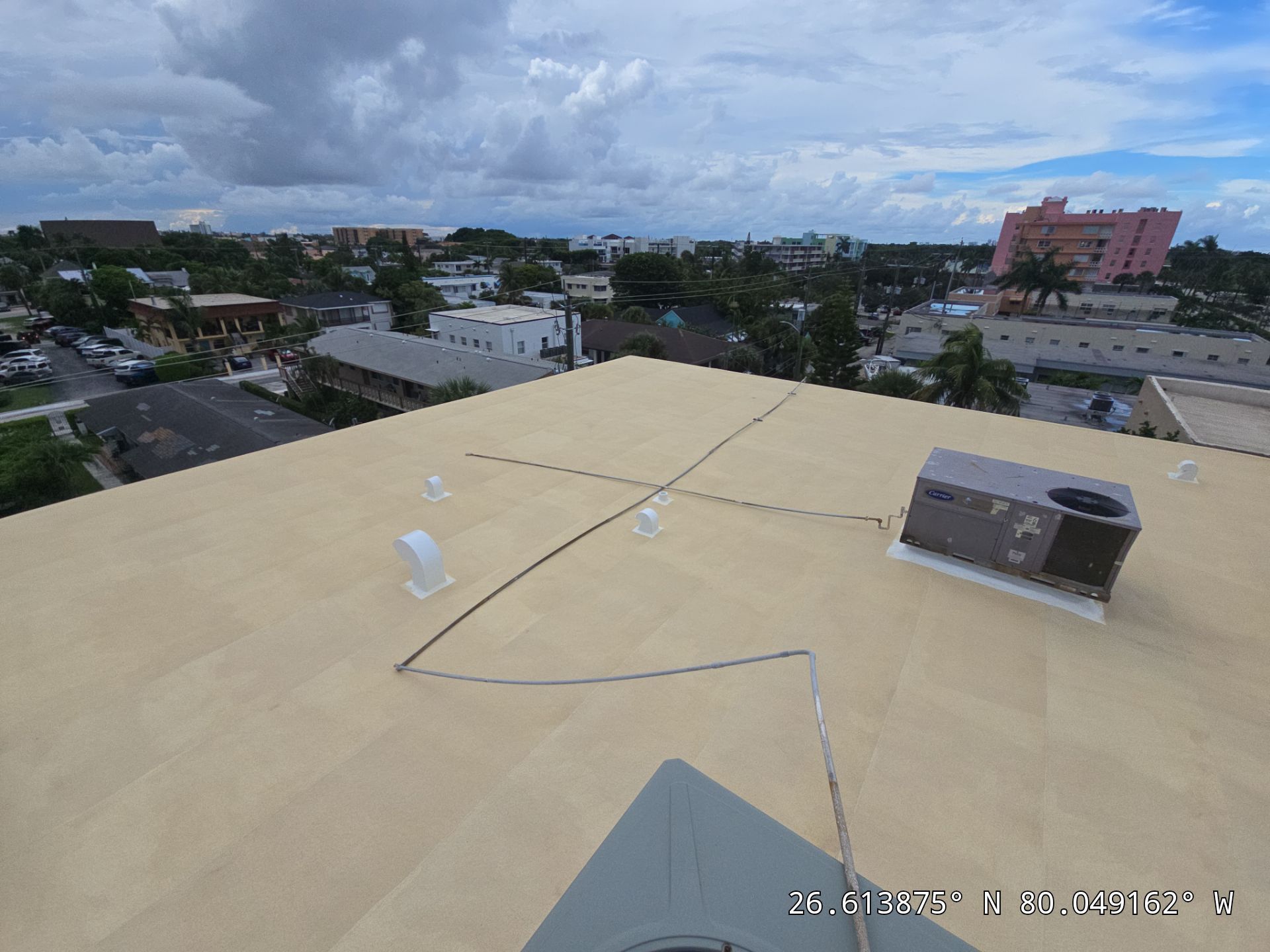 Commercial Roof Restoration for Lake Worth Beach Flat Roof Project by Roof King LLC