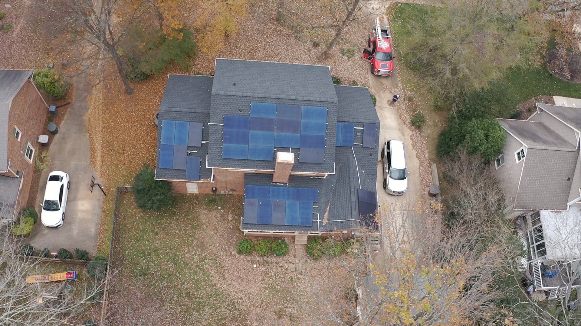 New Roof with Solar Panels by Just In Time Roofing and Restoration