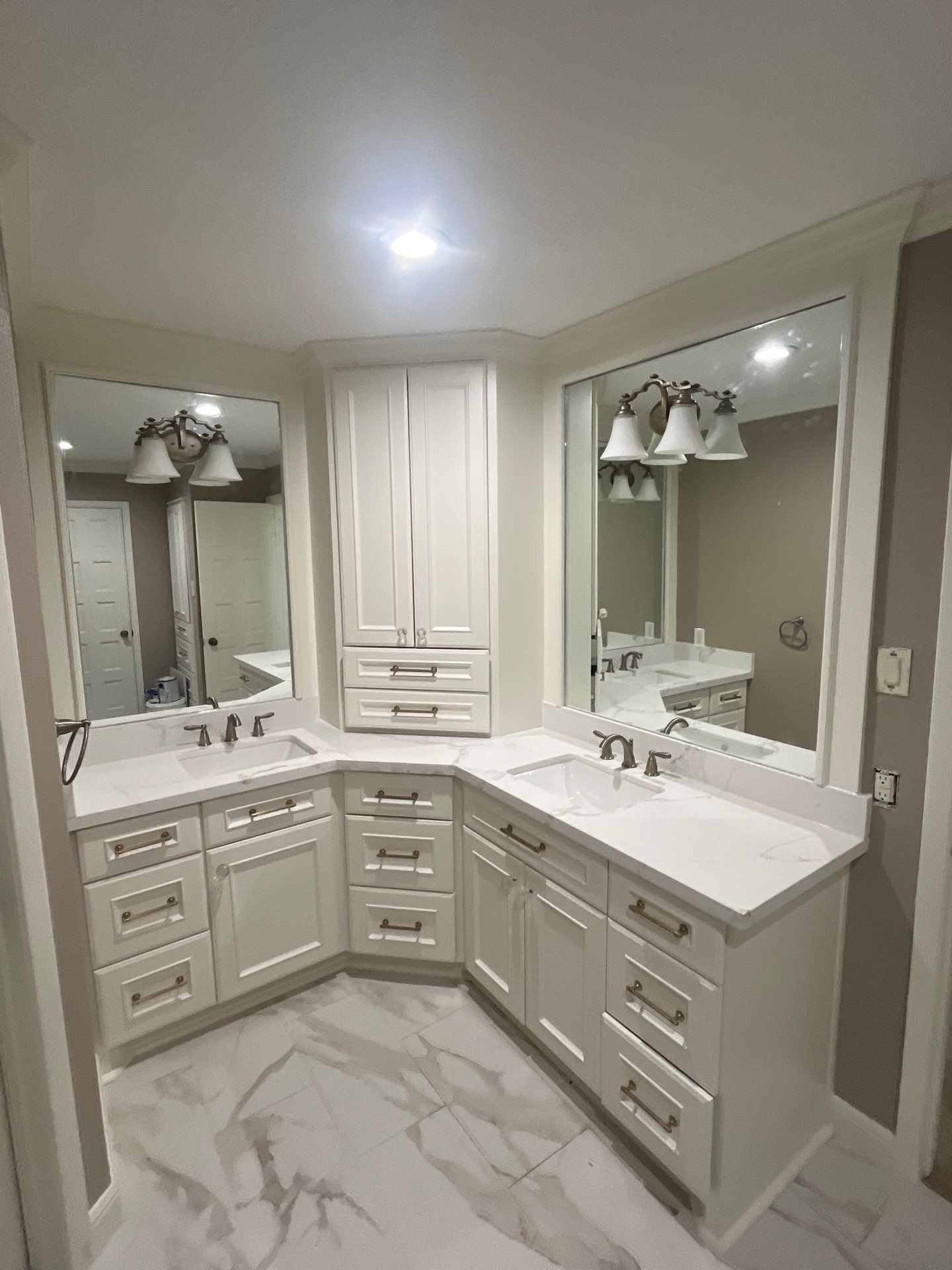 Bathroom Remodel with Water Mitigation Equipment | LT Contractors by L&T General Contractors and Restoration INC