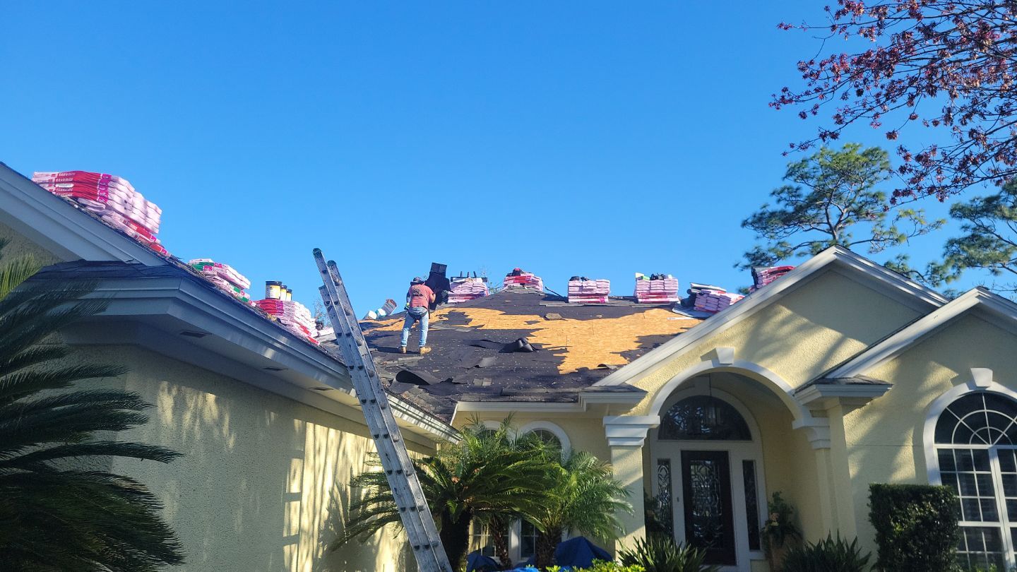 Residential Roofing Installation using Owens Corning TruDefinition Duration Shingles by Galaxy Builders, Inc.