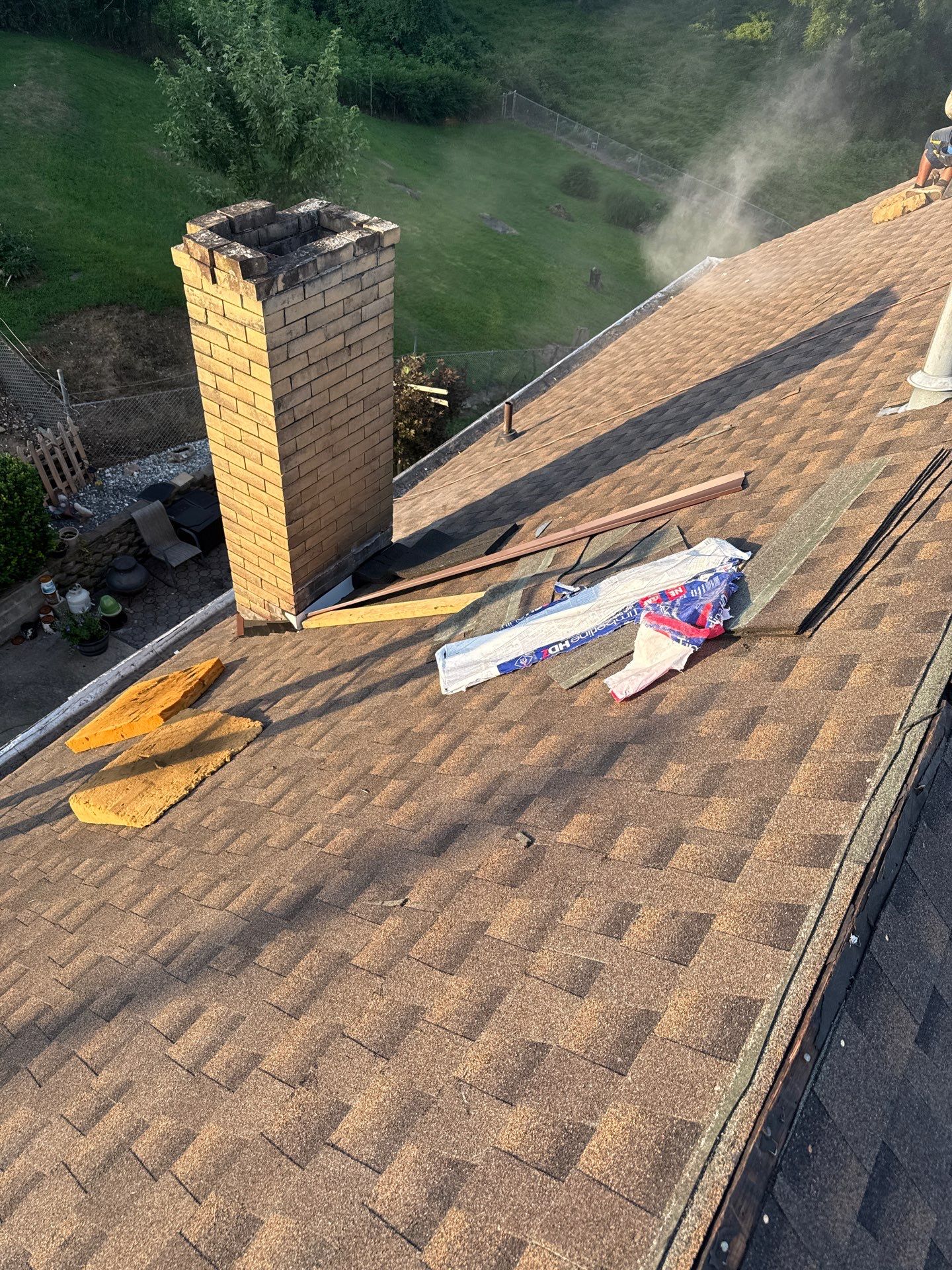 Residential Roofing Installation using GAF Timberline HDZ Barkwood by Rainstoppers Roofing