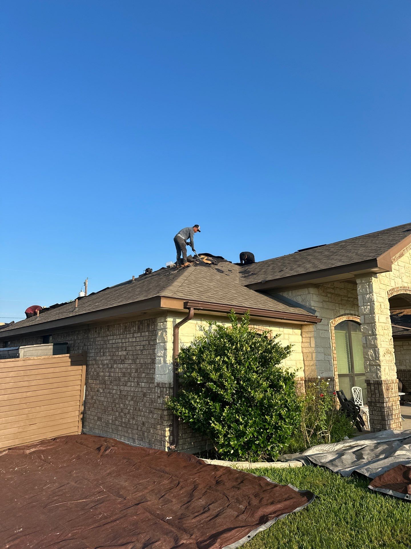Residential Roof Replacement using GAF HDZ - Weathered Wood by Elite Roofing LLC
