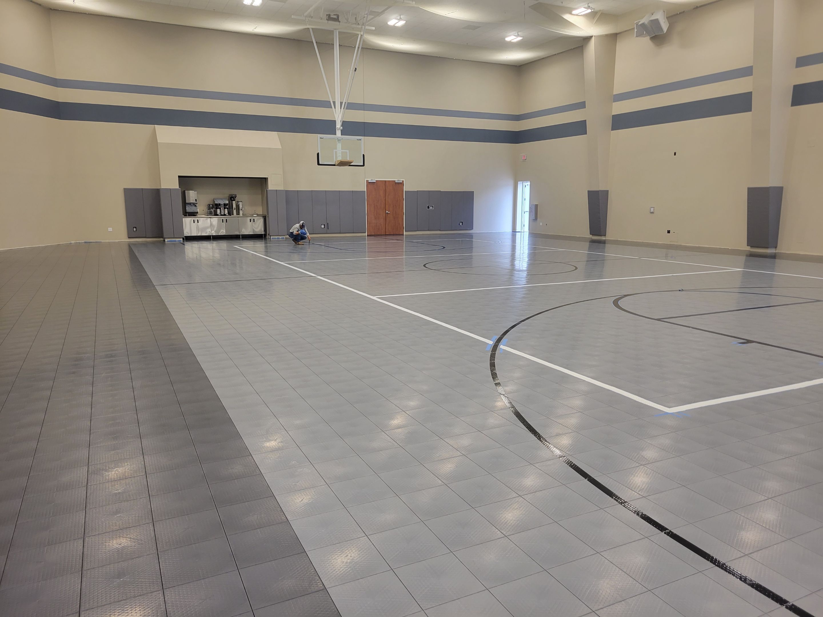 New Life Church Gym Floor  by Sport Court Austin