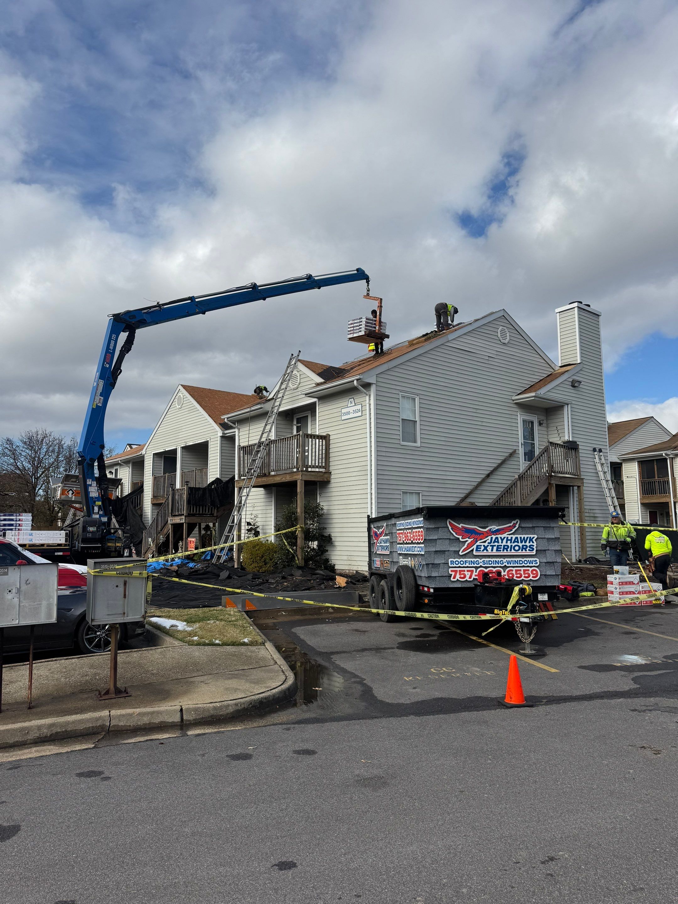 Project in Virginia Beach, VA by Jayhawk Exteriors