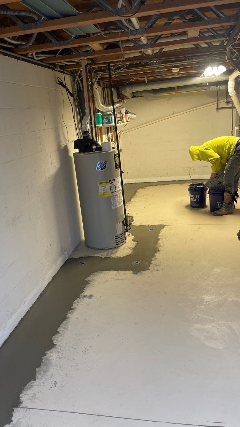 Interior Basement Waterproofing System by Toledo Basement Repair