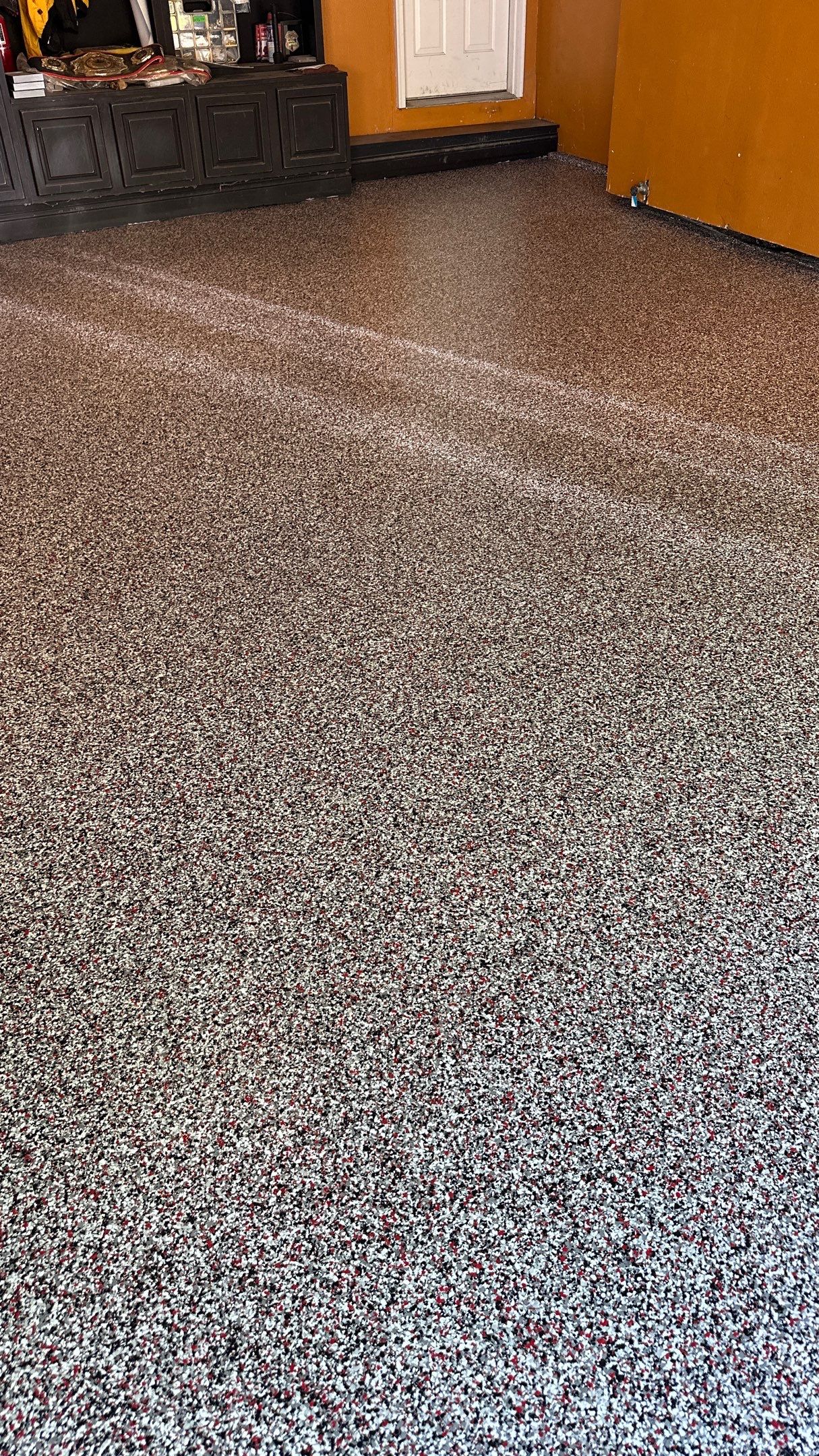 John Chose A Beautiful Banner Red Floor by Banner Garage