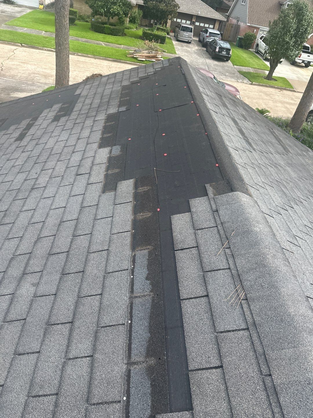 Hail Damage using Owen's Corning Duration (Lifetime) Shingles by Roof Repair Company