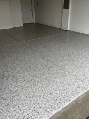 Garage Floor Coating using Coyote