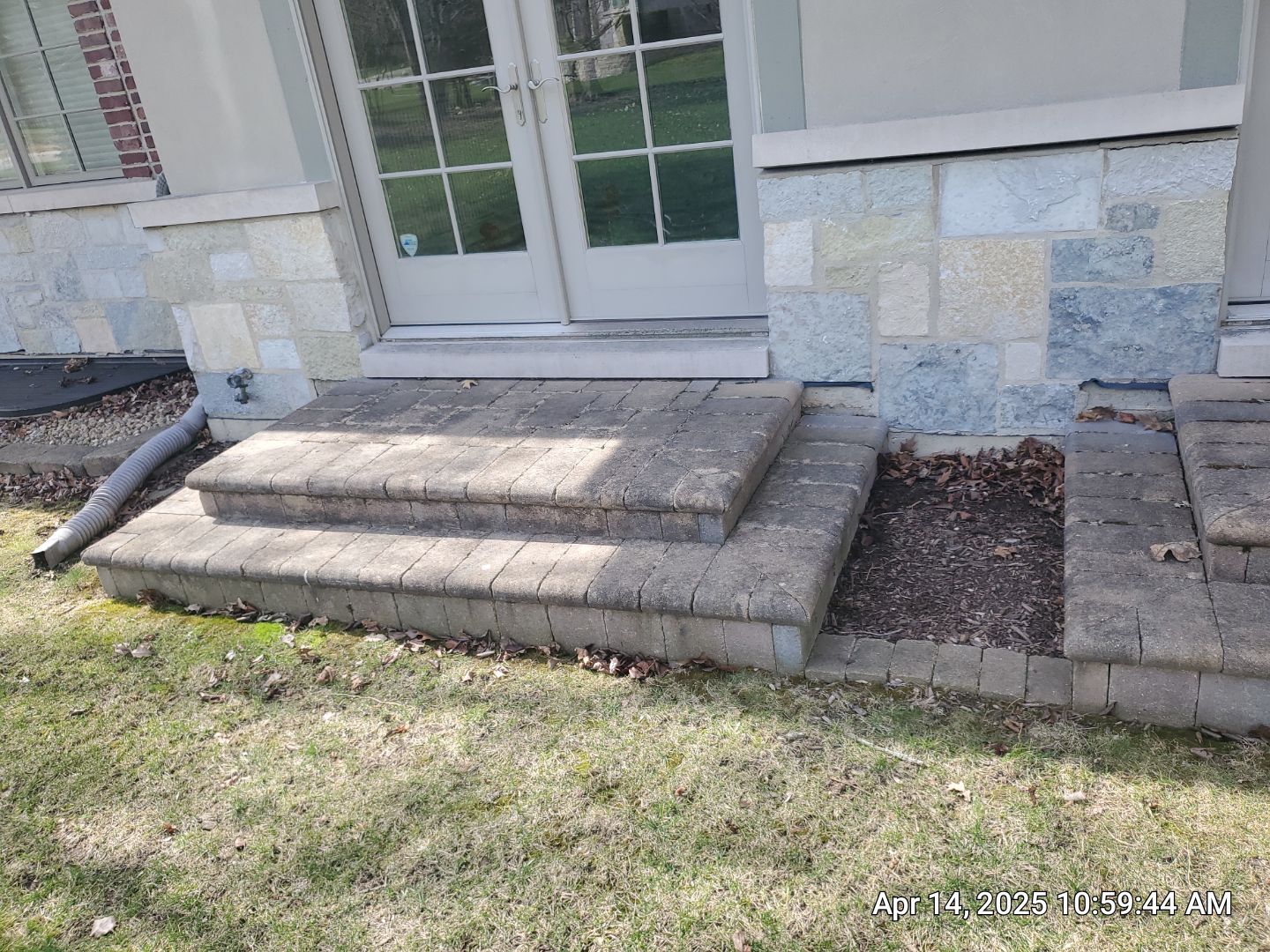 bluestone using Algaecide, soft wash soap by Northern Power Washing LLC.