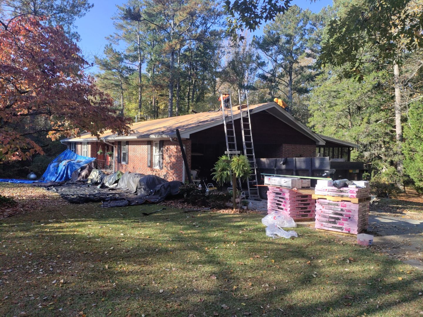Residential Roof Replacement using Owens Corning Quary Gray by Inspector Roofing and Restoration