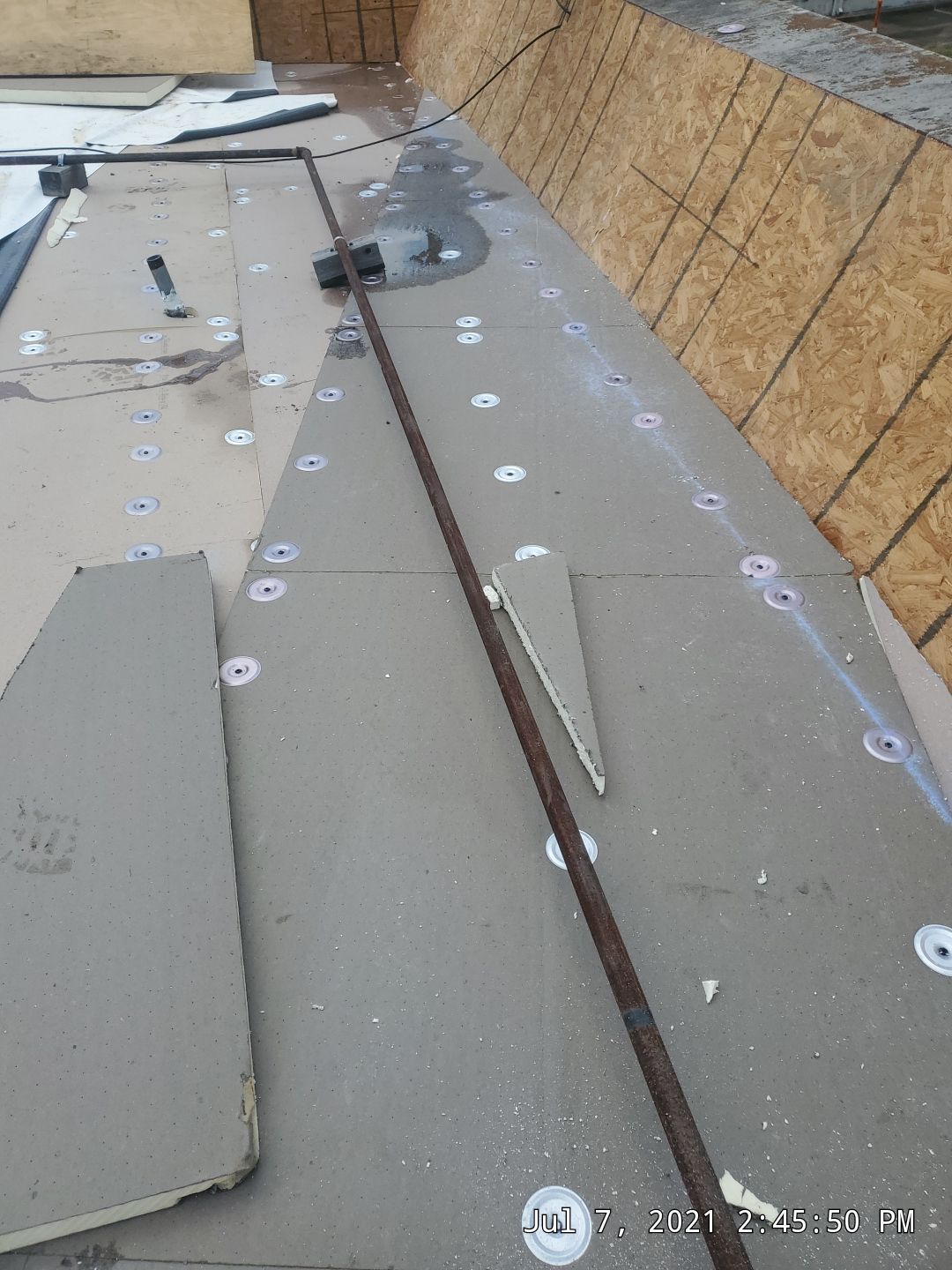 Commercial Roofing Installation using 50 mil PVC by Hostetler Roofing