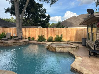 Wood fence project in Cypress