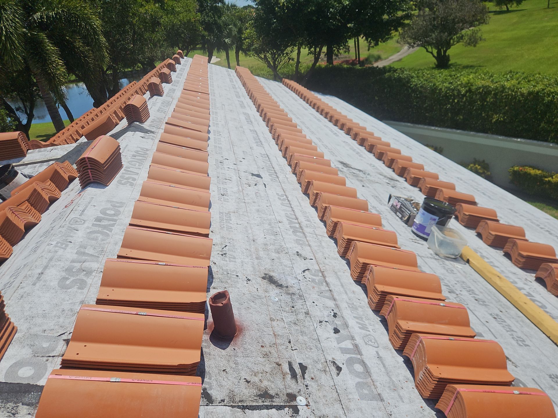 Residential Roofing Installation using Santa Fe by BLUES BROTHERS ROOFING