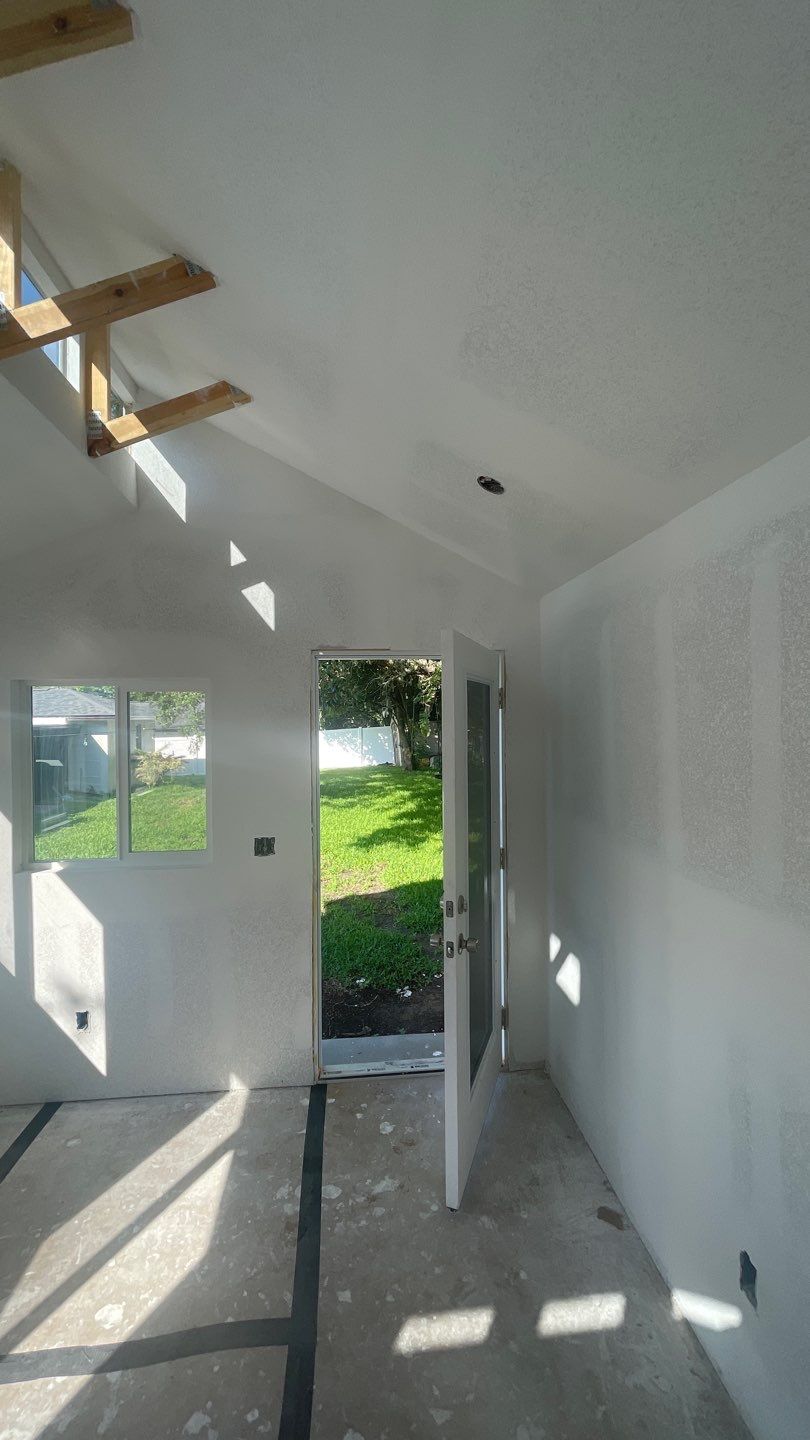 Outdoor Office Shed Interior Remodel in Longwood: From Drywall to Paint by HandyMangum