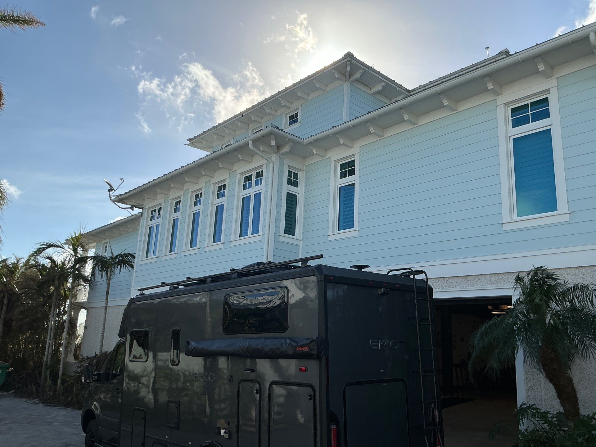 All New 1/2 Round Gutters in Nokomis FL by Gutter Professors