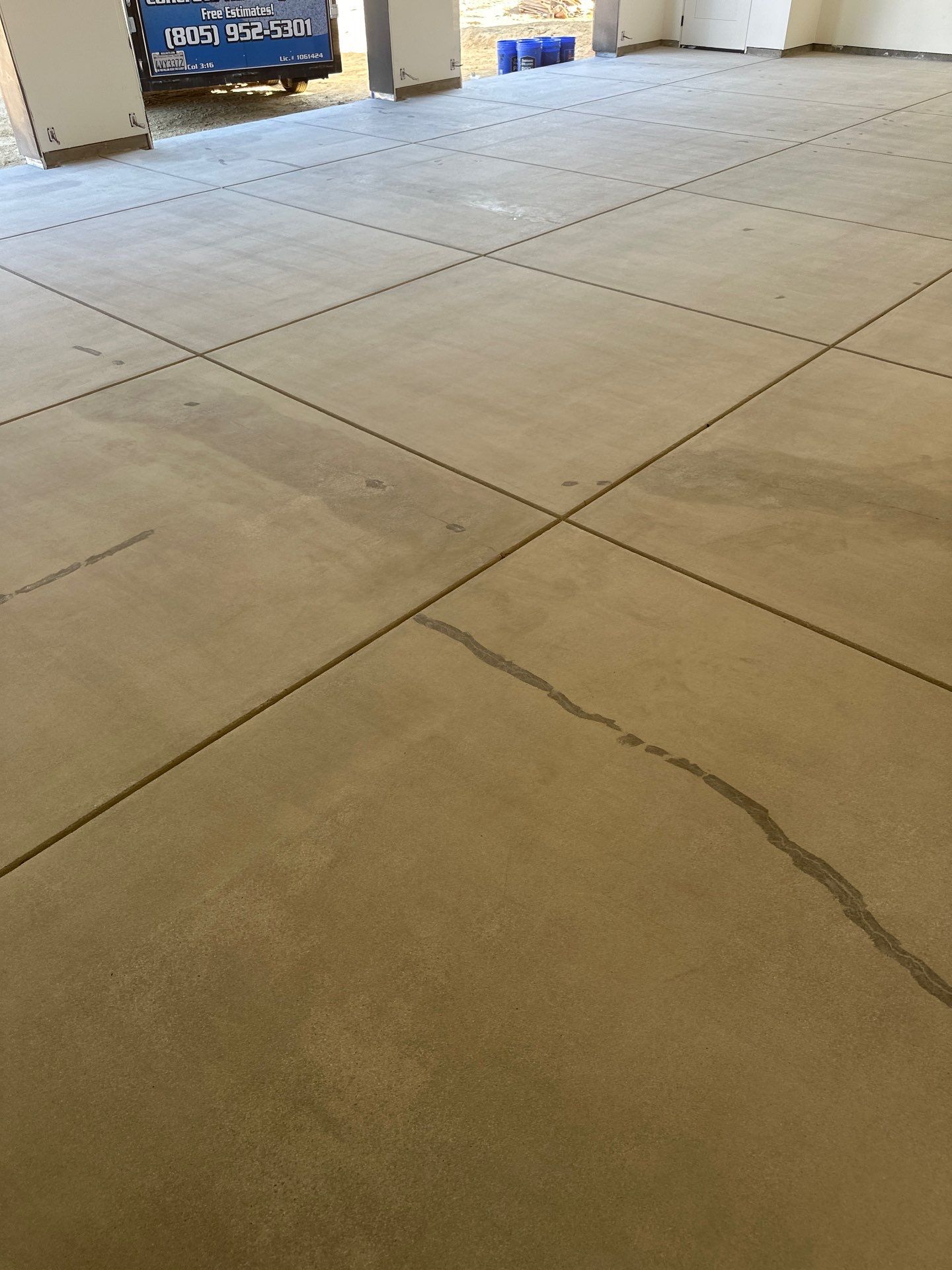 Multi-Bay Garage Polyurea Floor Coating in San Luis Obispo by MGP Coatings