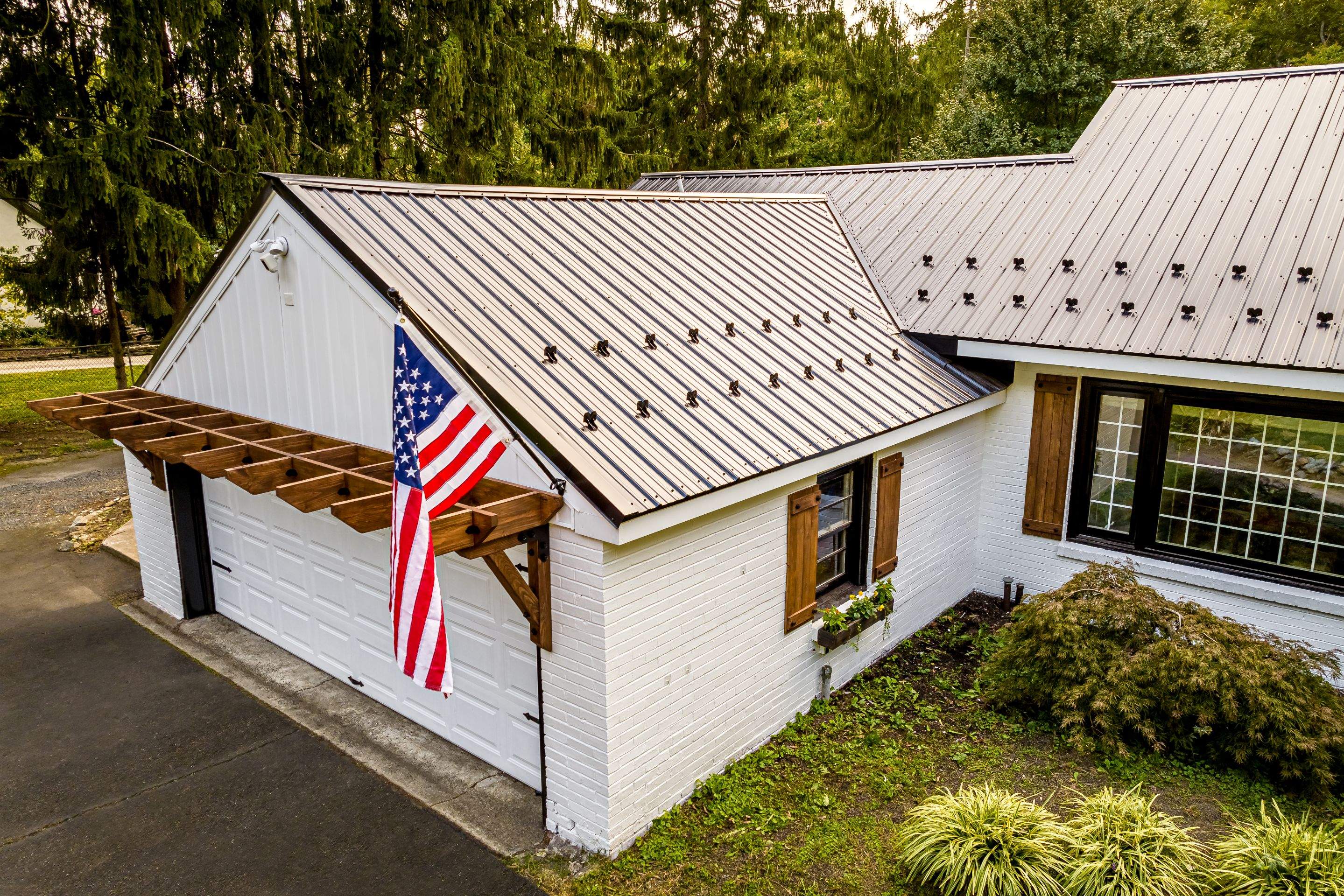Metal Roof-black by Esh Builders