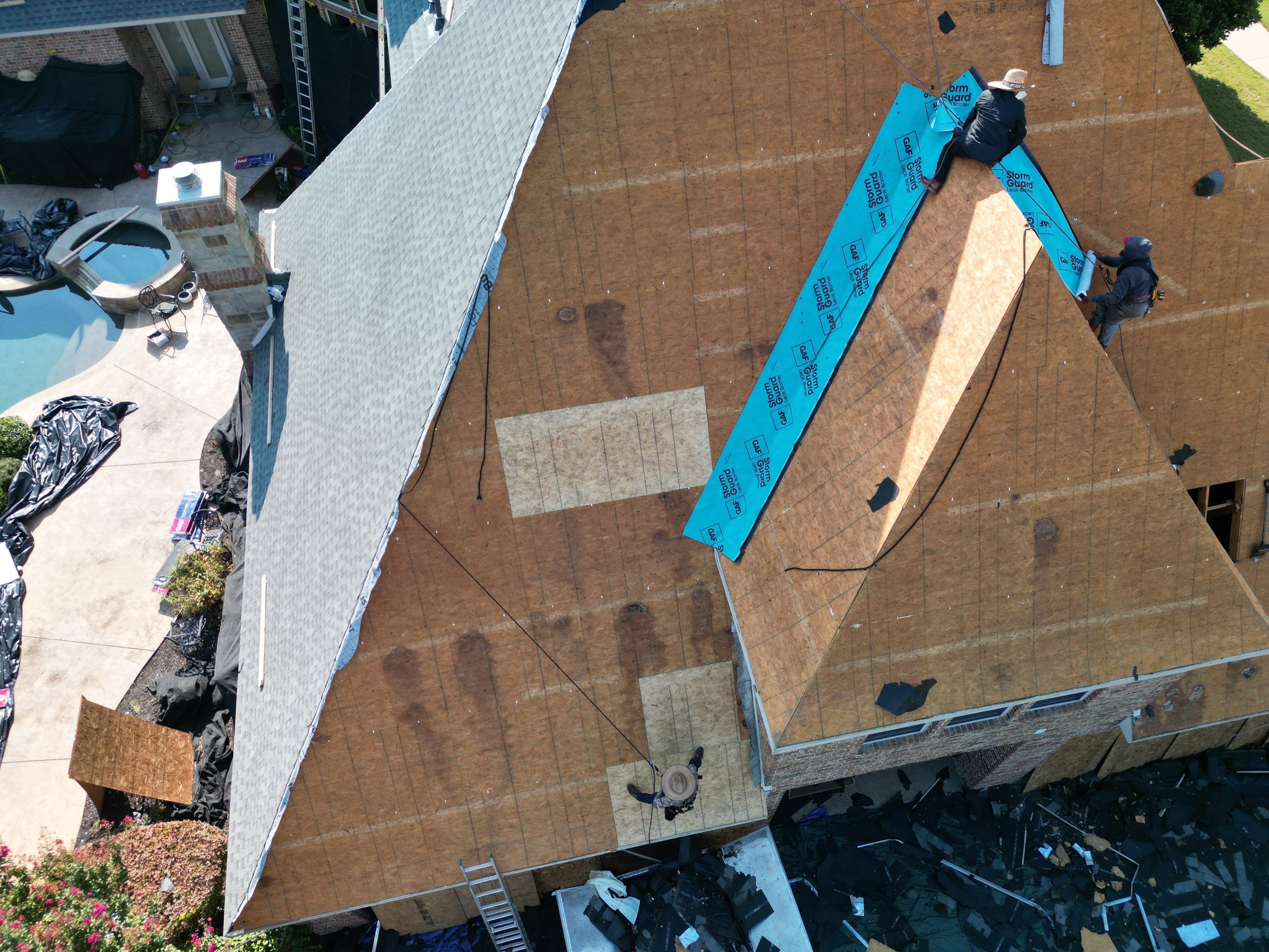 Southlake Texas Estate - Roof, Copper Awning and Gutter Project by First United Roofing & Construction