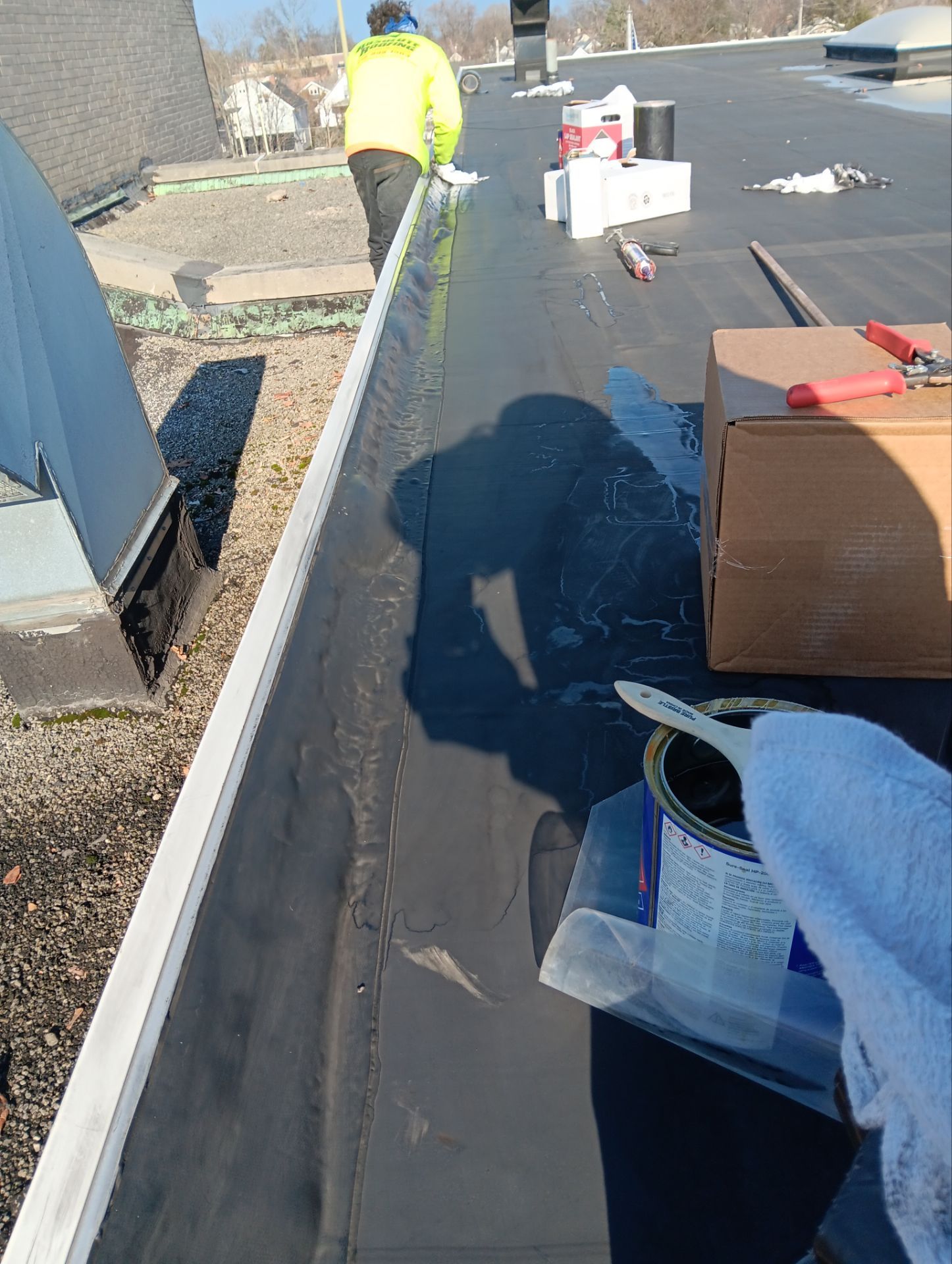 Commercial Roofing using Roof Replacement by Absolute Roofing and Construction