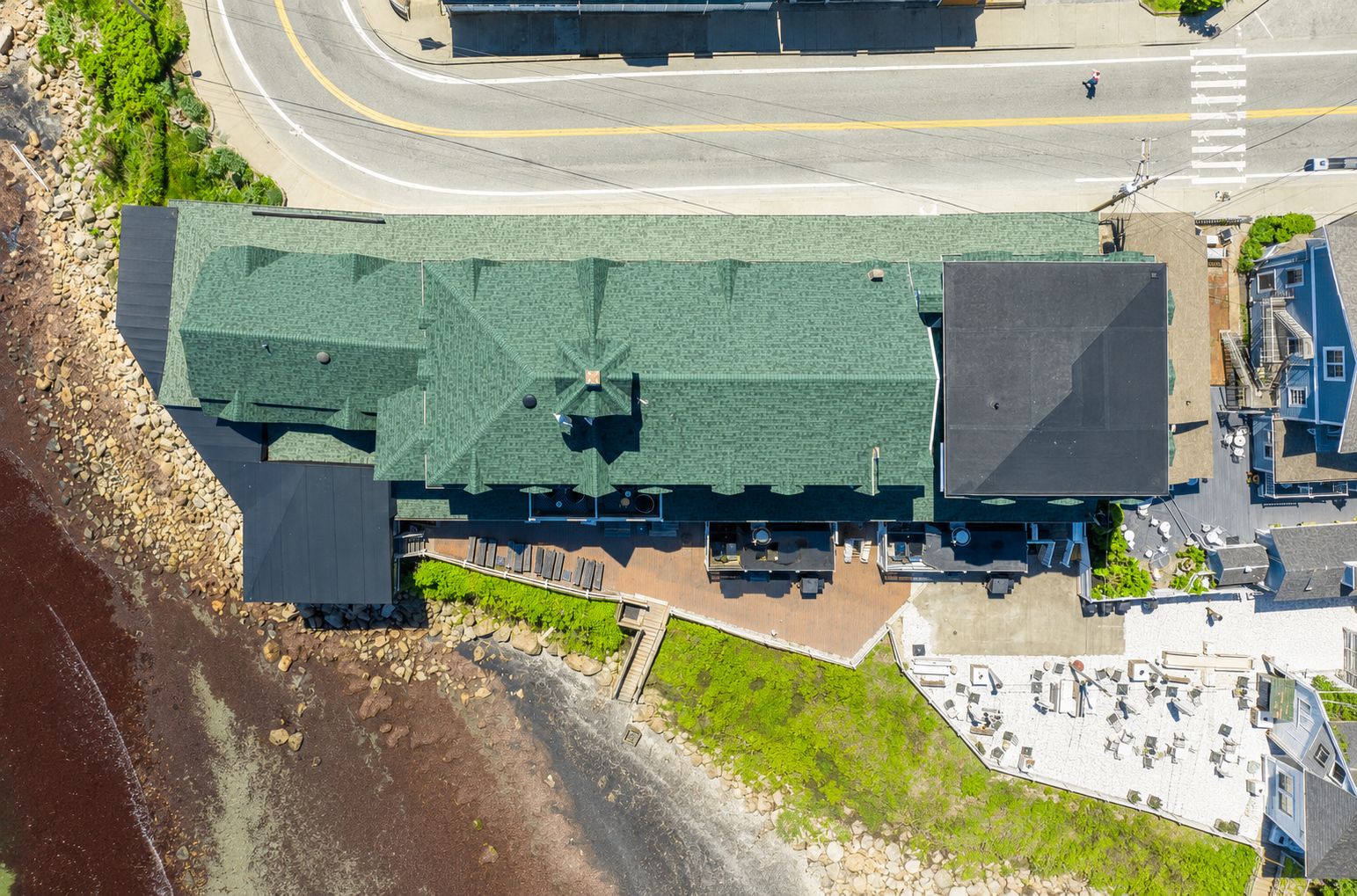 Block Island Beach House Hotel (The Surf) - Roof Restoration by Rinaldi Brothers