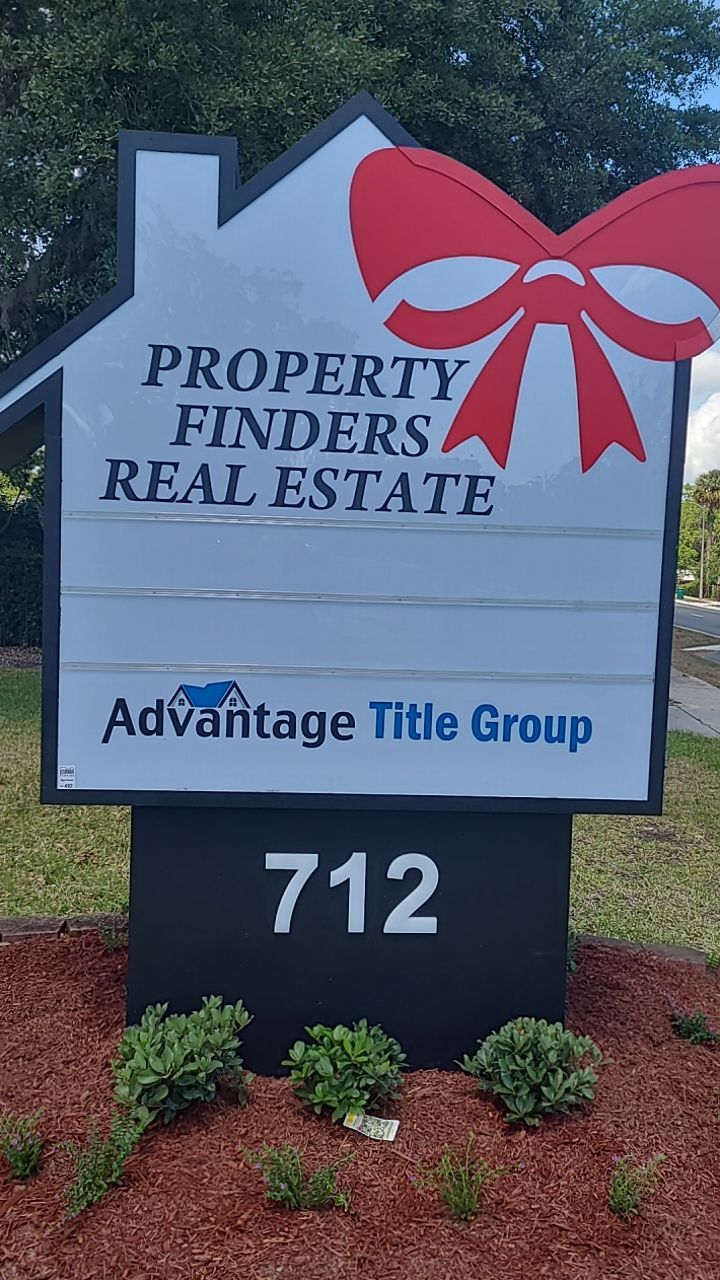 Monument Sign for Property Finders by SignCrafters