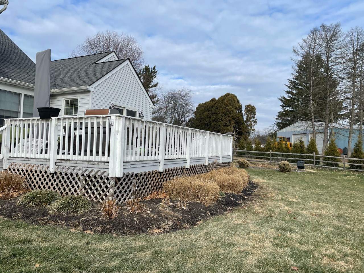 New deck With A frame porch In Morrisville PA by deck guardian