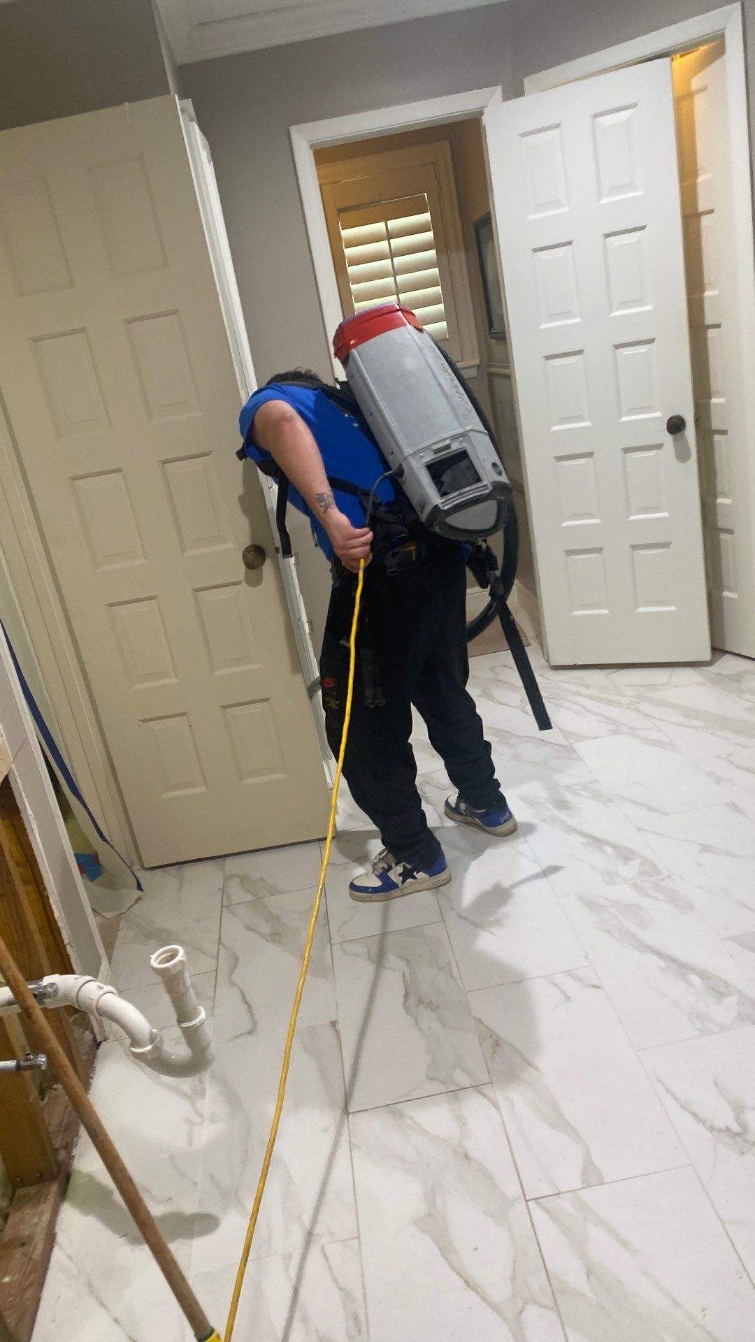 Bathroom Remodel with Water Mitigation Equipment | LT Contractors by L&T General Contractors and Restoration INC