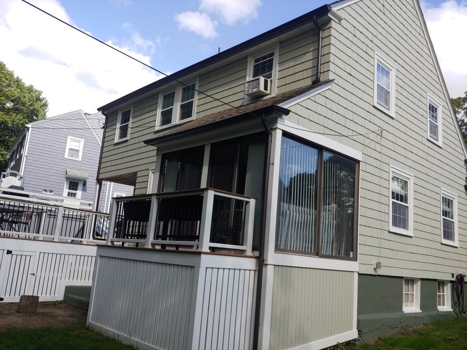 Gutter Installation using Half Round Aluminum Gutter in Medford, MA by Gutter Pro Enterprises