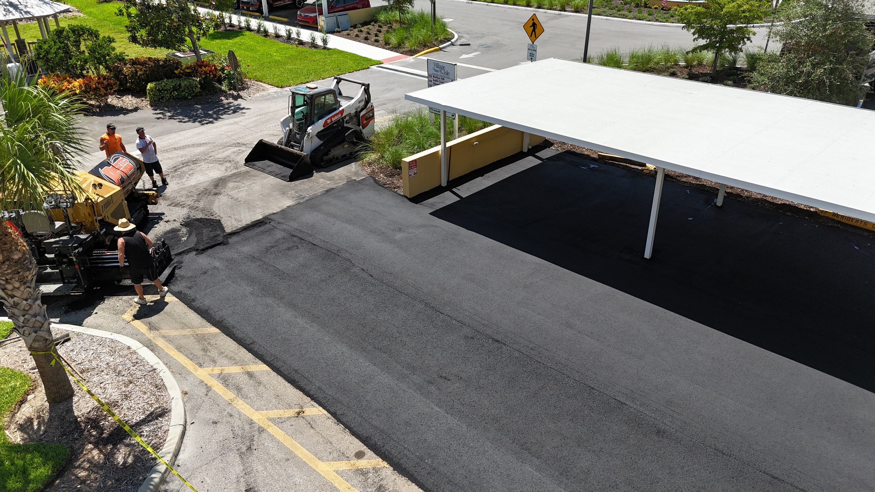 Comprehensive Parking Lot Mill and Overlay with Custom Line Striping in Venice by Everline Coatings & Services - Southwest FL