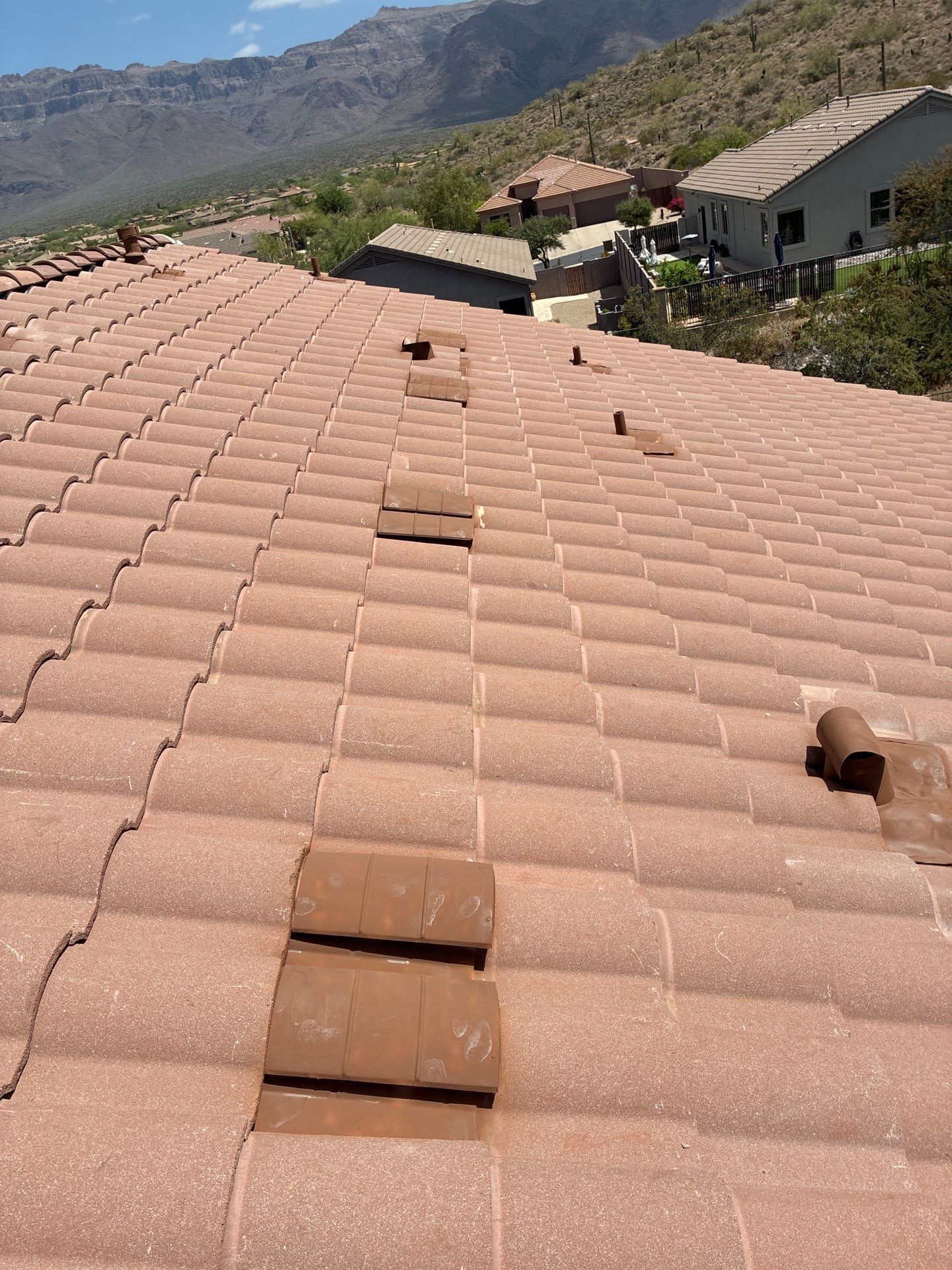 Tile Reset using Concrete Tiles in Gold Canyon by Weather-Tite Roofing
