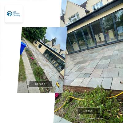 Patio Clean using honda 21 ltr/min