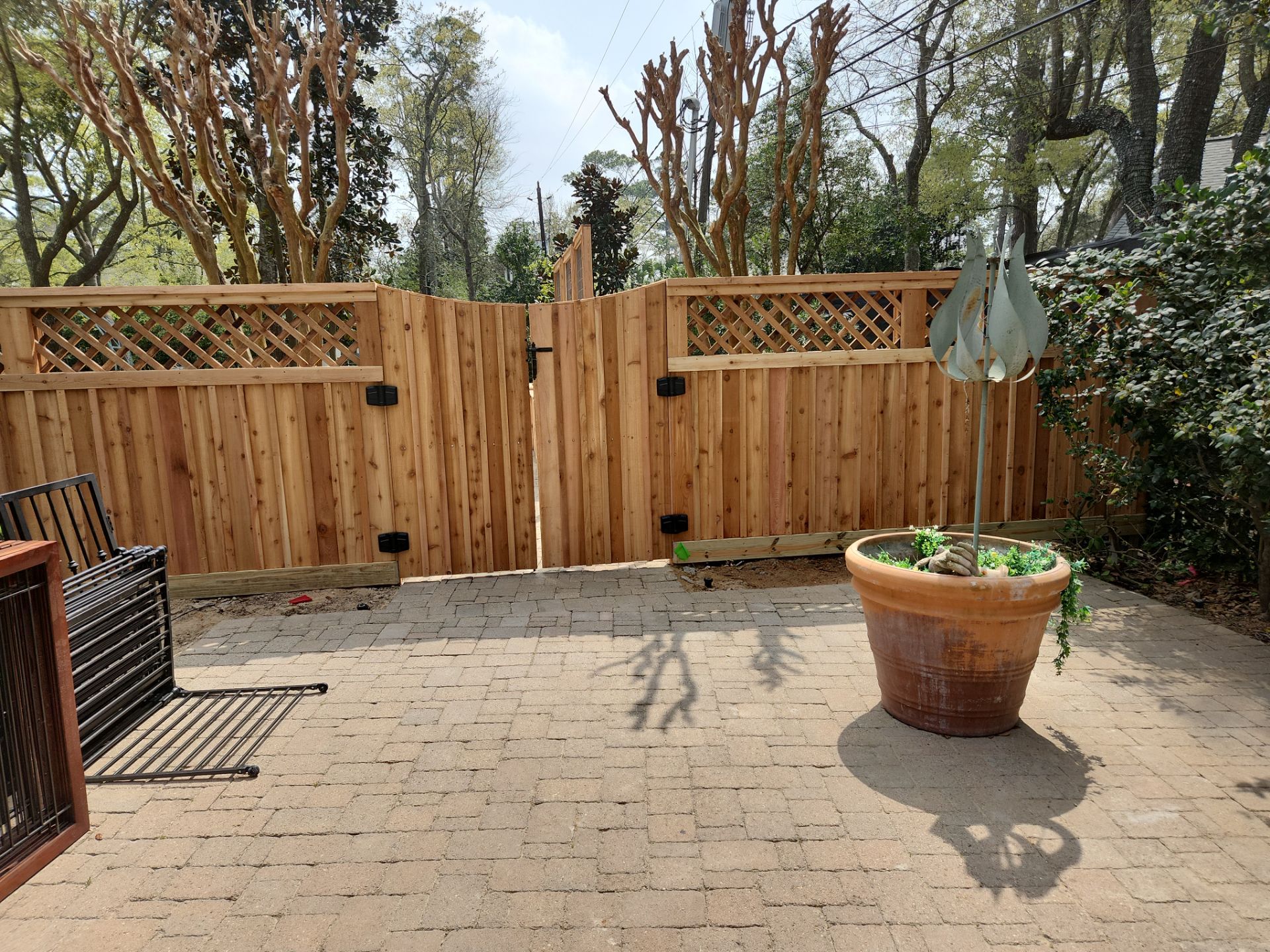 Premium Privacy : Fence with Lattice Top by Tim's Fences