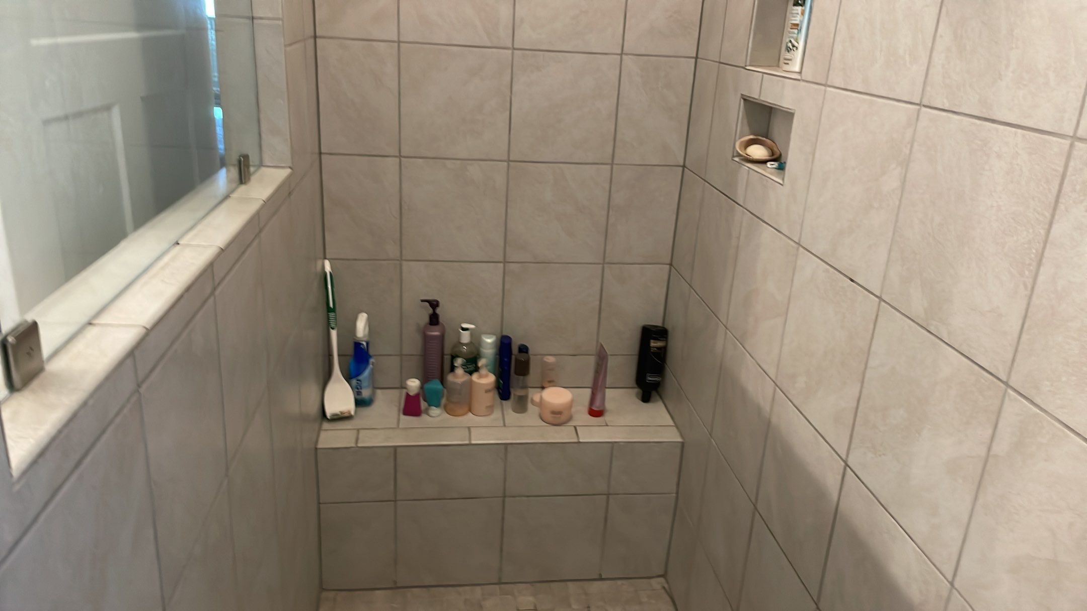 Bathroom Remodel using Decorative Tile by Footprints Floors of Coastal Carolina