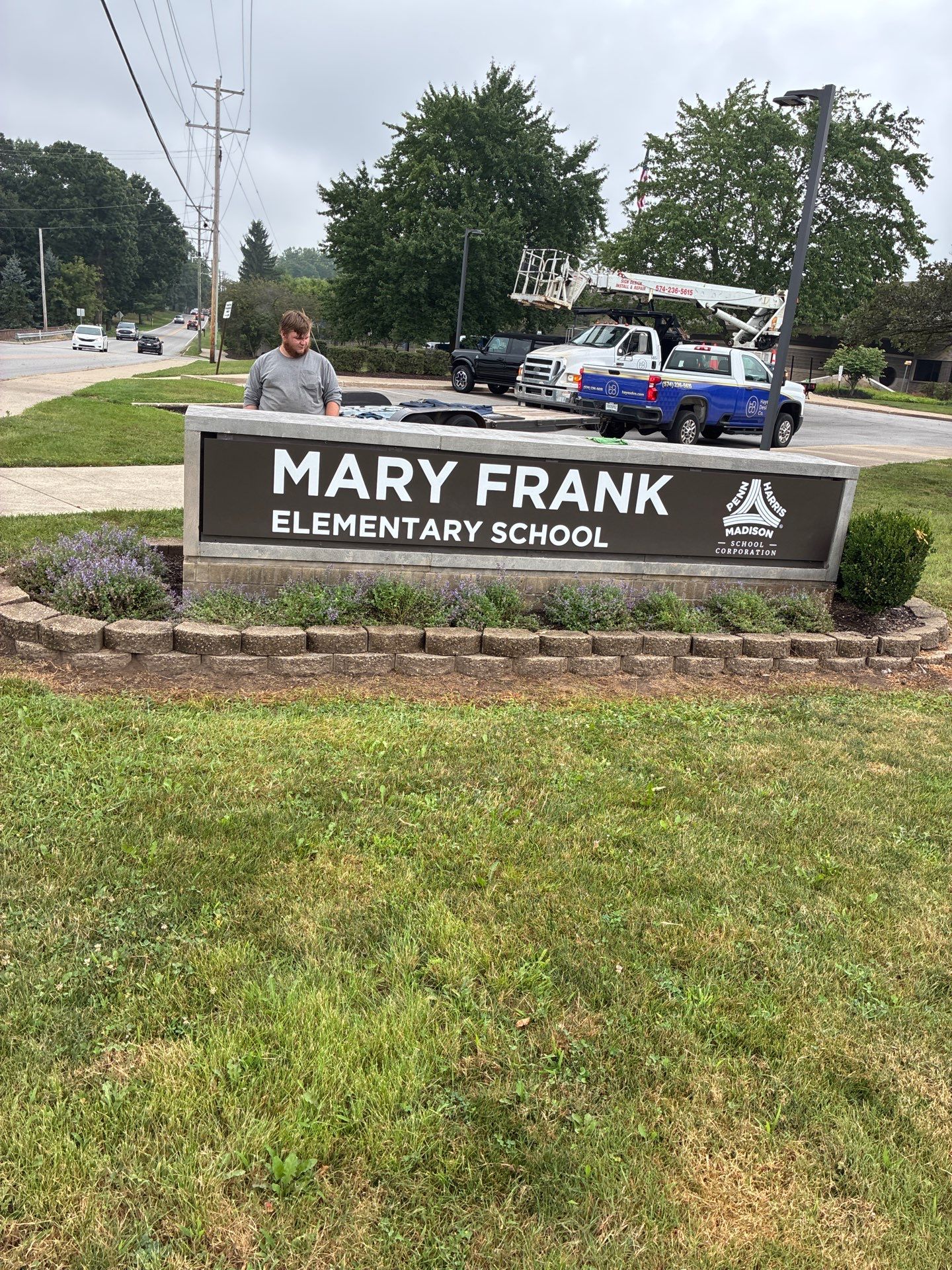 Monument Sign Maintenance and Hardware Securement in Granger by Hayes Design co
