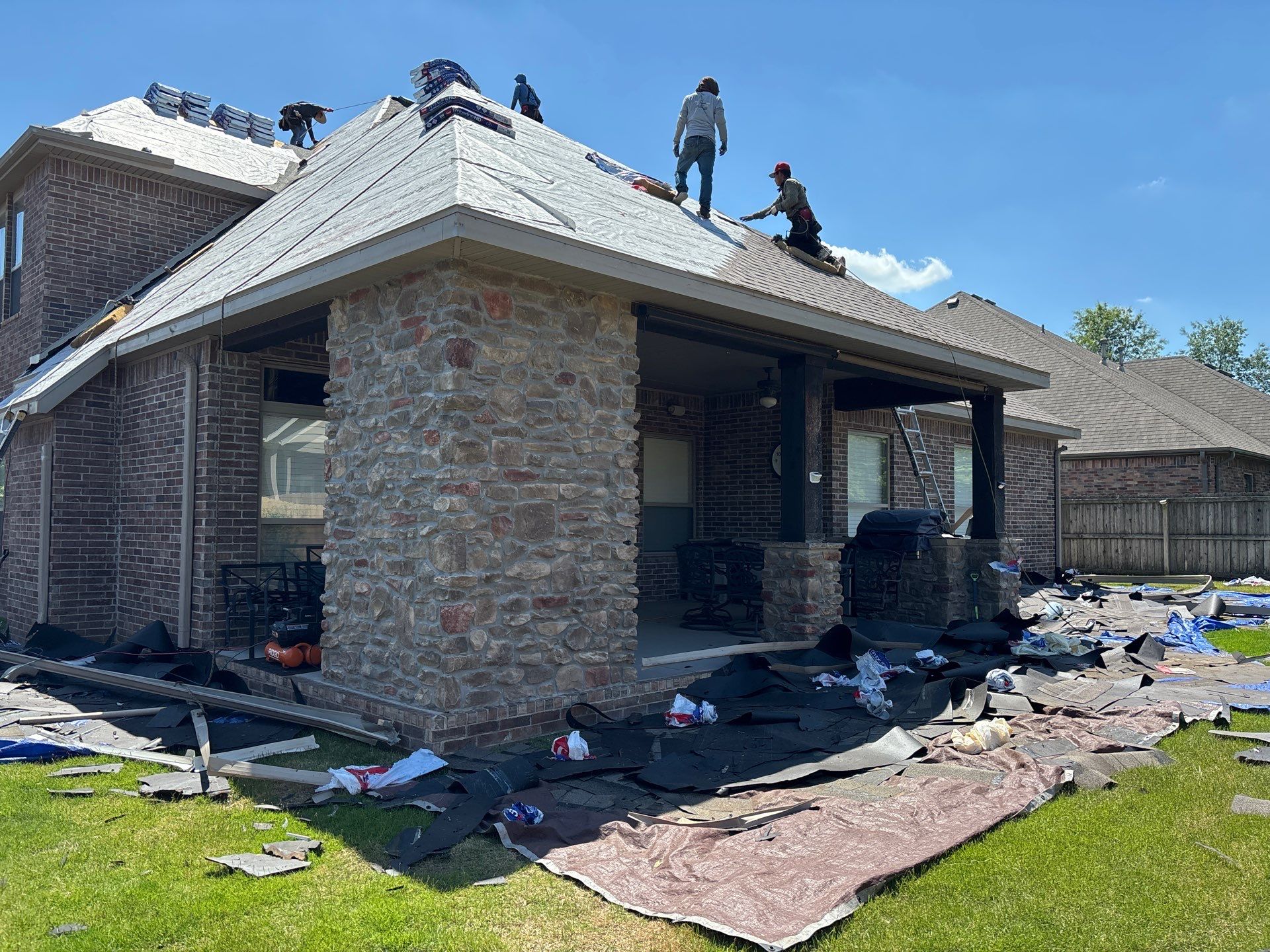 Residential Roofing Installation using GAF Armorshield in Bentonville, AR by Ozark Mountain Roofing