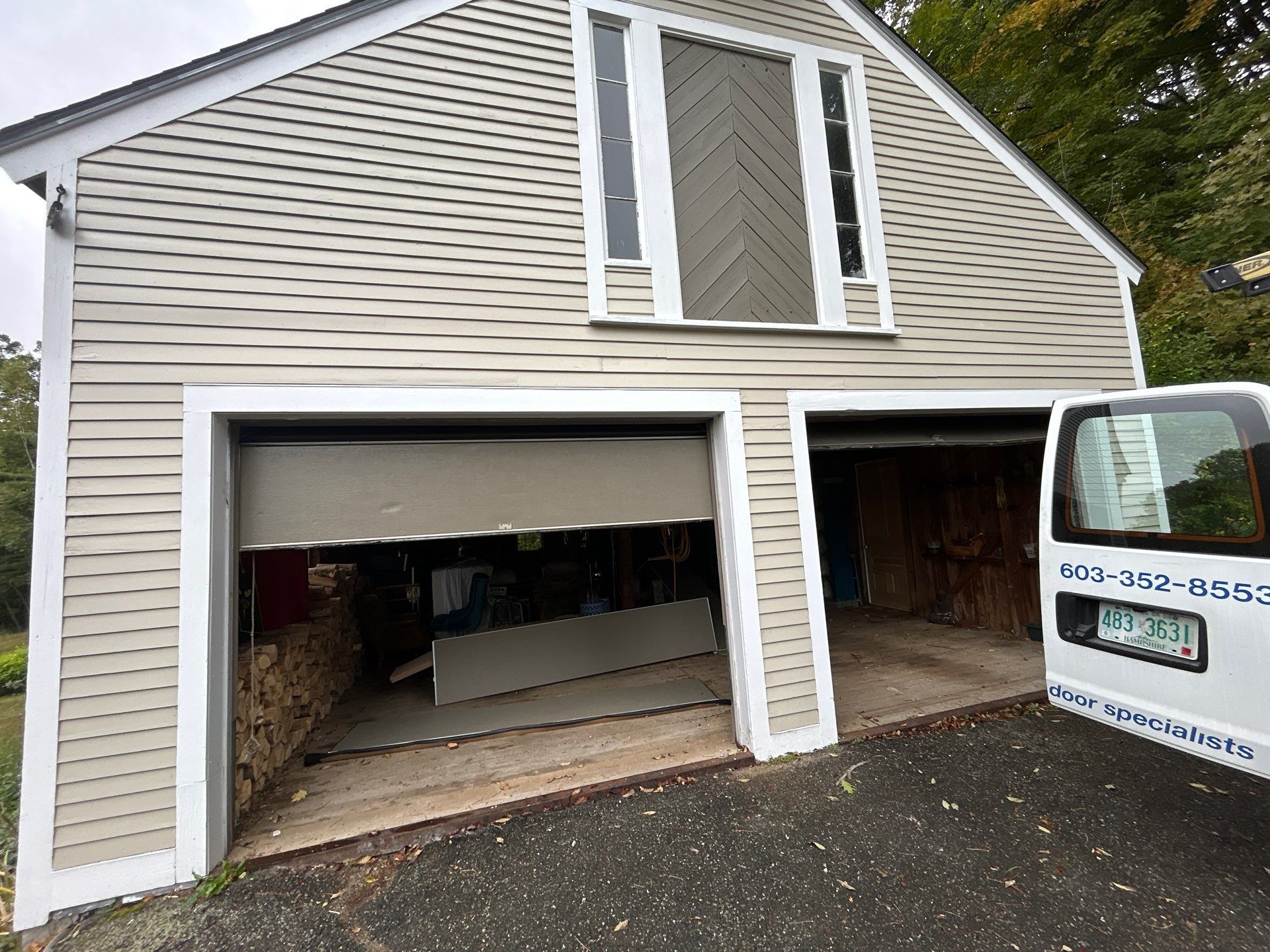 Door Installation using Raynor Encore Garage Door by Keene Door