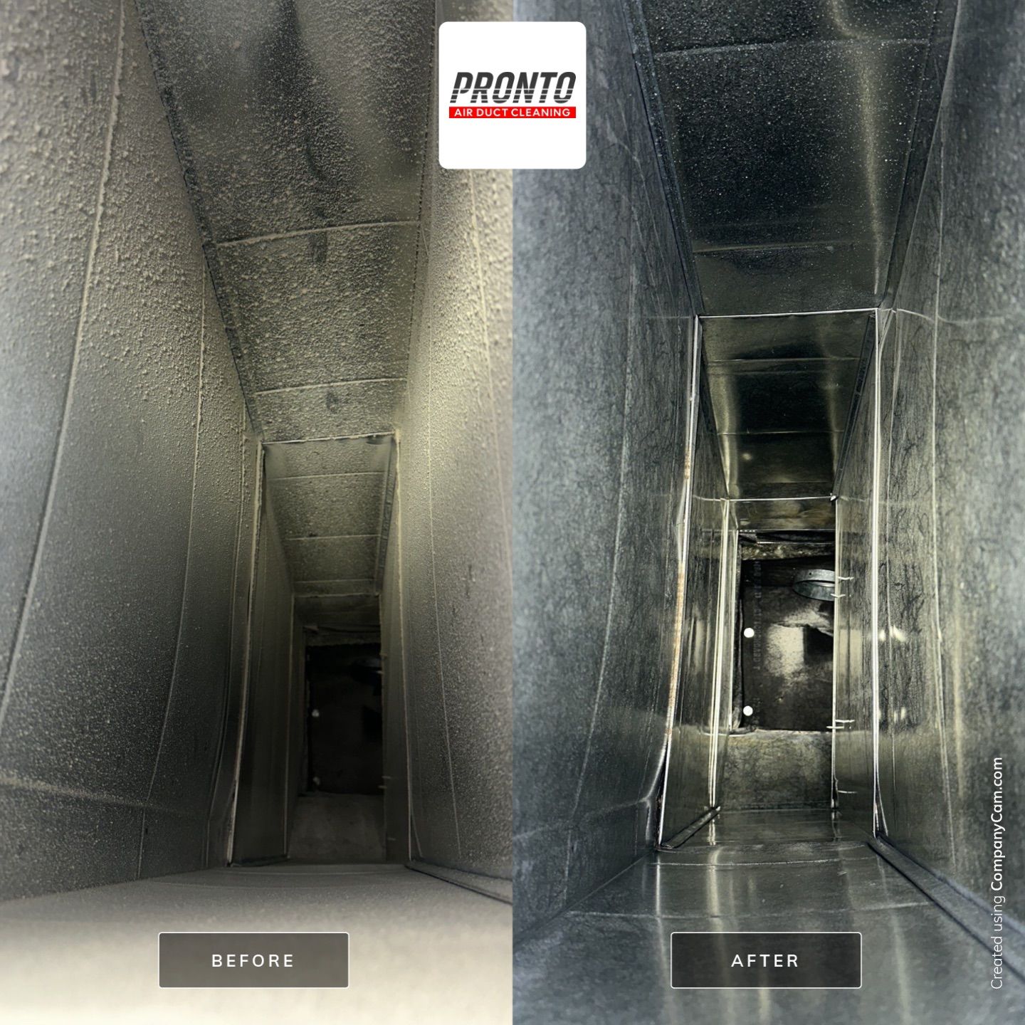 Air duct cleaning using Hypervac by Pronto Air Duct Cleaning