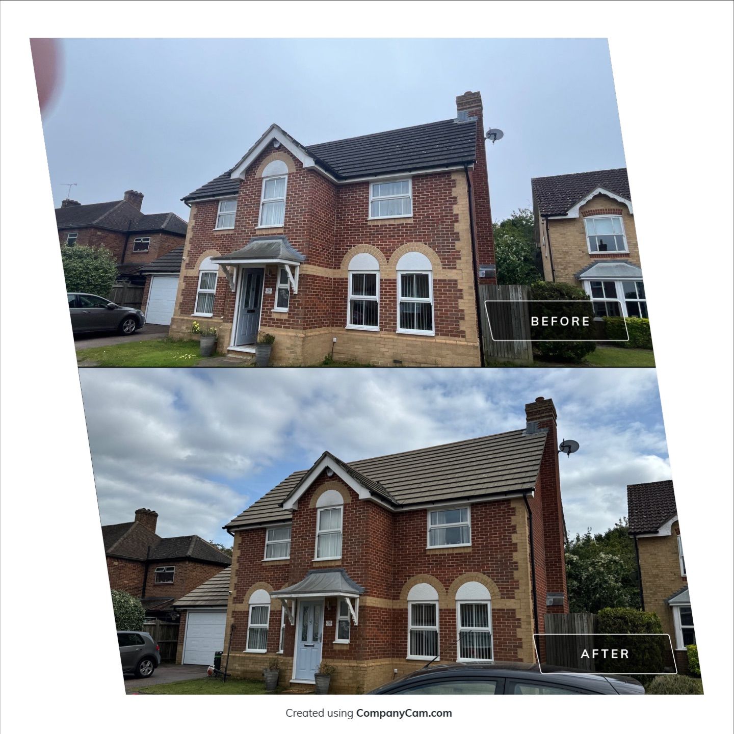 Roof Clean  - Moss Removal - Gutter Clean using Honda 15lpm Low Pressure Washing Machine by Ges Exterior Cleaning ltd